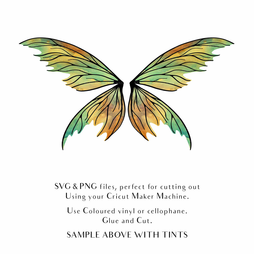 SVG & PNG Fairy/Angel Wing files for Cricut, Silhouette Cameo and other Cutting Machines. Create wearable fairy wings, all sizes. Perfect for Halloween Costumes, Fantasy, Cosplay, Photography. Prints, Wedding, Engagement, Baby Shower invitations, Sublimation Printing, Clip Art and more. Cut and assemble. ATP Textures.