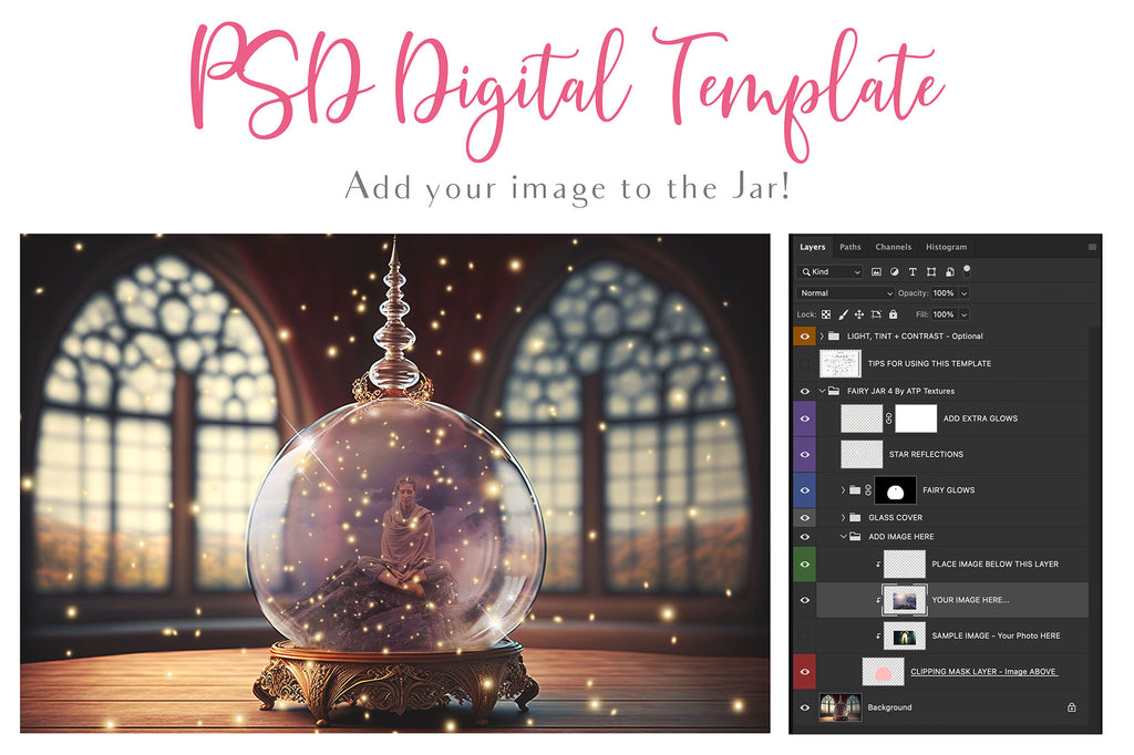 Digital Background with Snow Globe, snow flurries and a PSD Template included in the set.The globe is transparent, perfect for you to add your own images and retain the snow globe effect. This file is 6000 x 4000, 300dpi. High resolution. This is a DIGITAL product. Includes png overlay with the snow globe effect added.