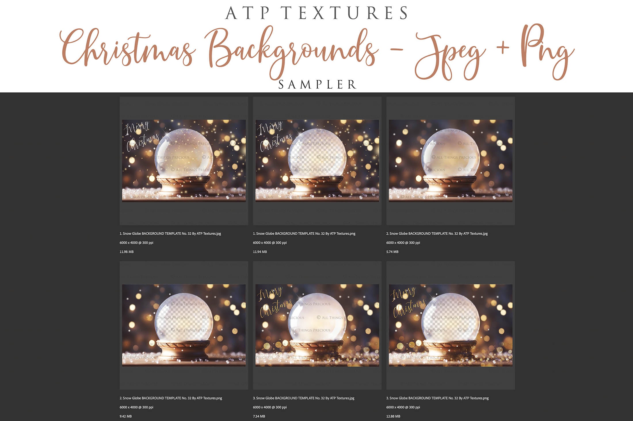 Digital Snow Globe Background, with Png snow overlays & PSD Template. The globe is transparent, perfect for adding your own images and retain the glass effect.The file is 6000 x 4000, 300dpi. Png Included. Use for Christmas edits, Photography, Card Crafts, Scrapbooking. Xmas Backdrops. Santa holding a glass ball.