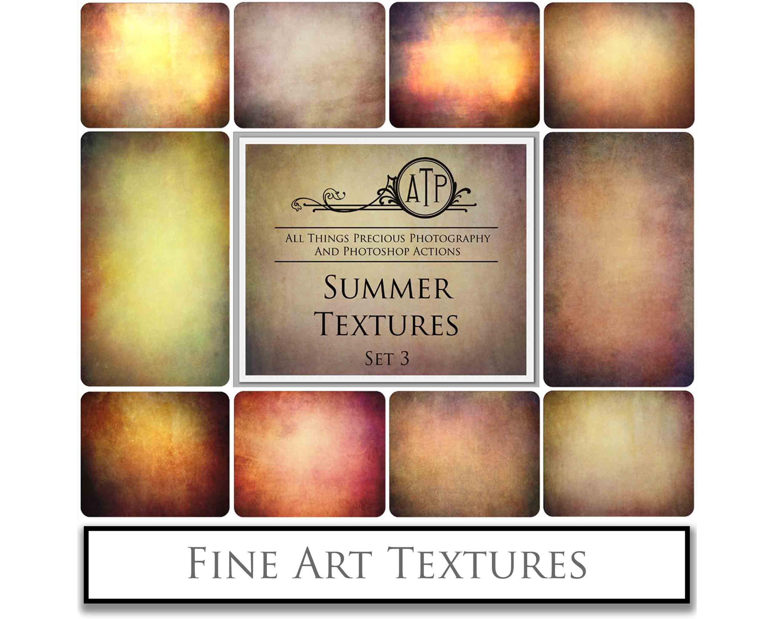 Warm and rich Summer Fine art texture for photographers, digital editing. Photo Overlays. Antique, Vintage, Grunge, Light, Aged Bundle. Textured printable Canvas, Colour, black and white, Bundle. High resolution, 300dpi Graphic Assets for photography, digital scrapbooking and design. By ATP Textures