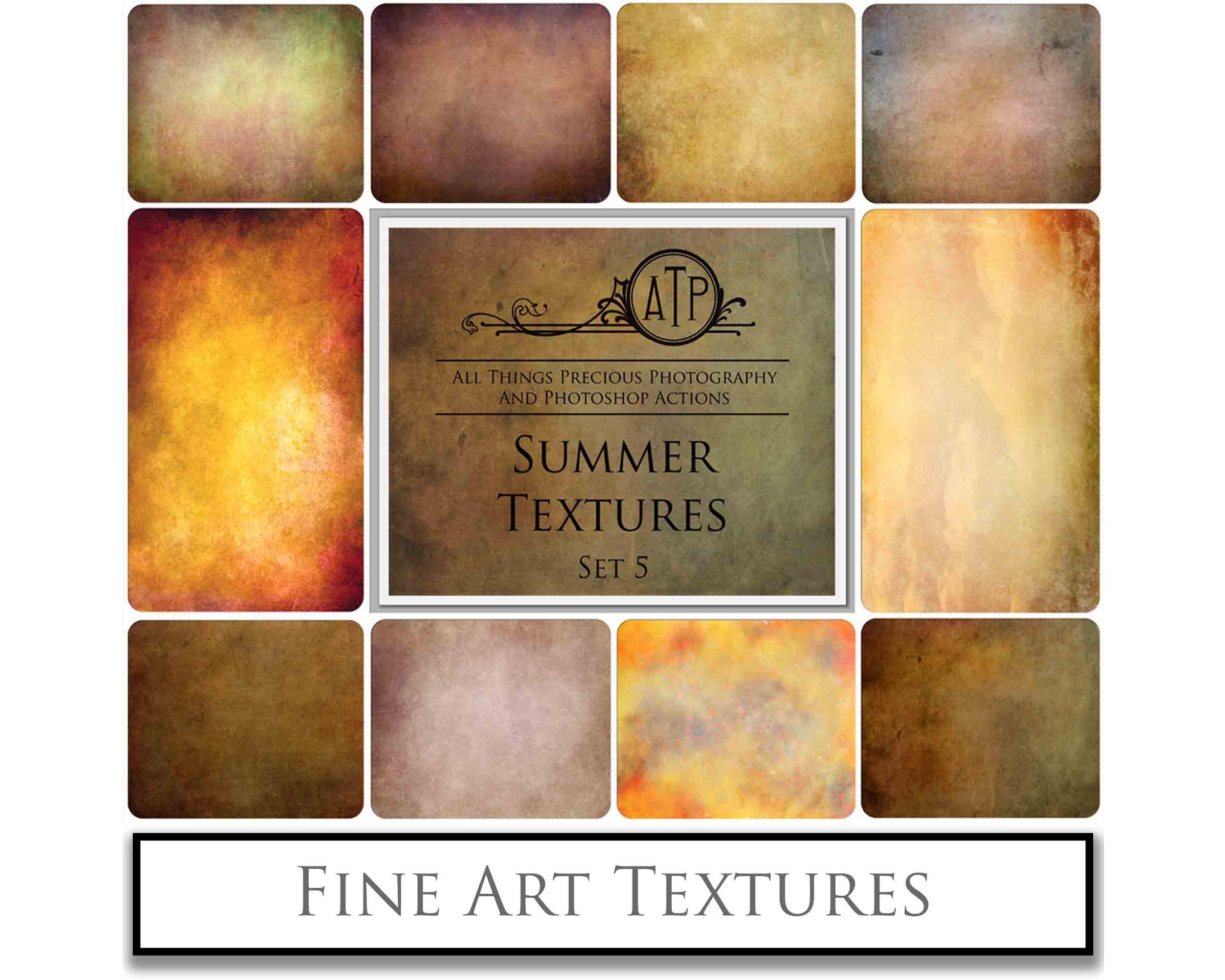 Warm and rich Summer Fine art texture for photographers, digital editing. Photo Overlays. Antique, Vintage, Grunge, Light, Aged Bundle. Textured printable Canvas, Colour, black and white, Bundle. High resolution, 300dpi Graphic Assets for photography, digital scrapbooking and design. By ATP Textures
