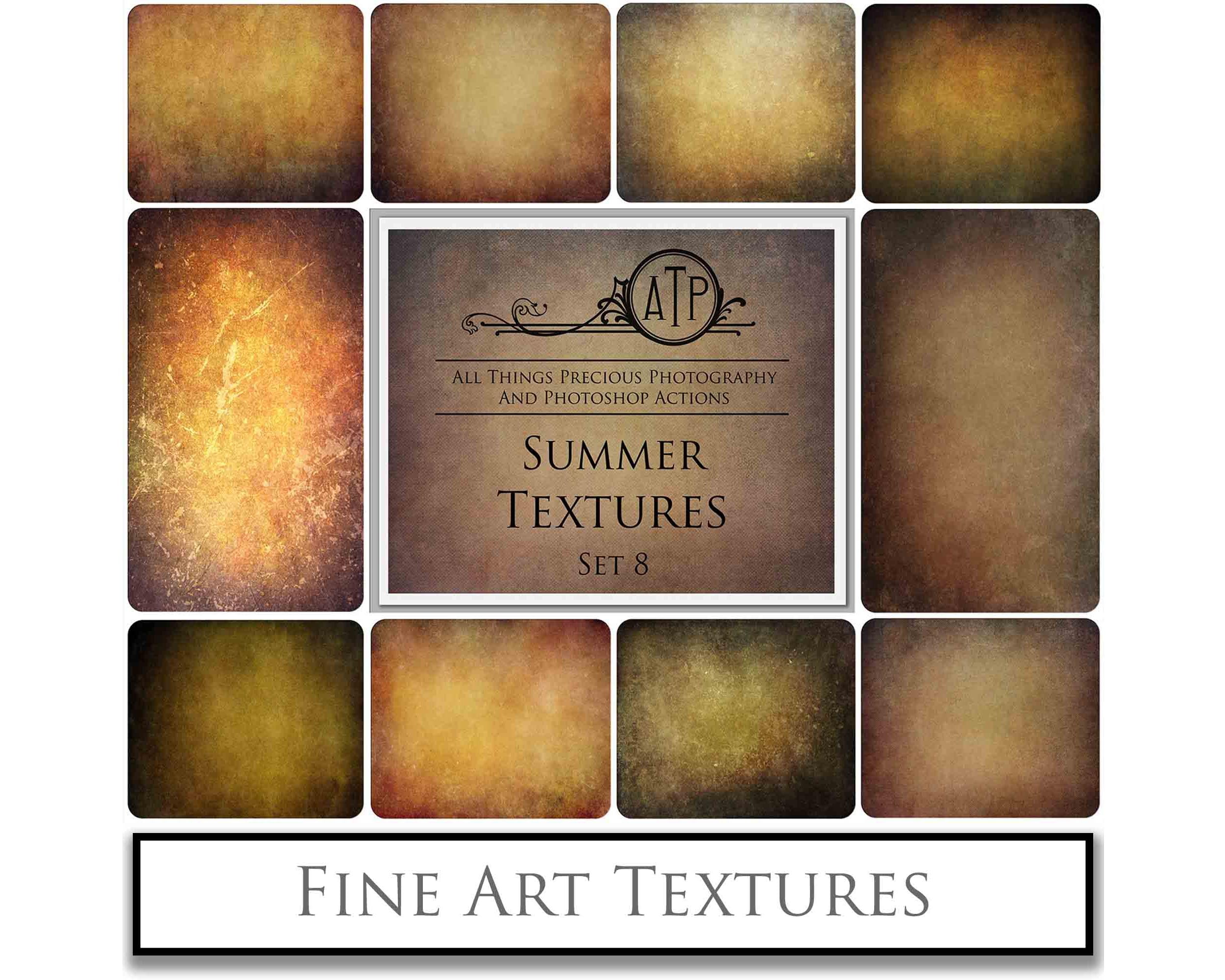Warm and rich Summer Fine art texture for photographers, digital editing. Photo Overlays. Antique, Vintage, Grunge, Light, Aged Bundle. Textured printable Canvas, Colour, black and white, Bundle. High resolution, 300dpi Graphic Assets for photography, digital scrapbooking and design. By ATP Textures