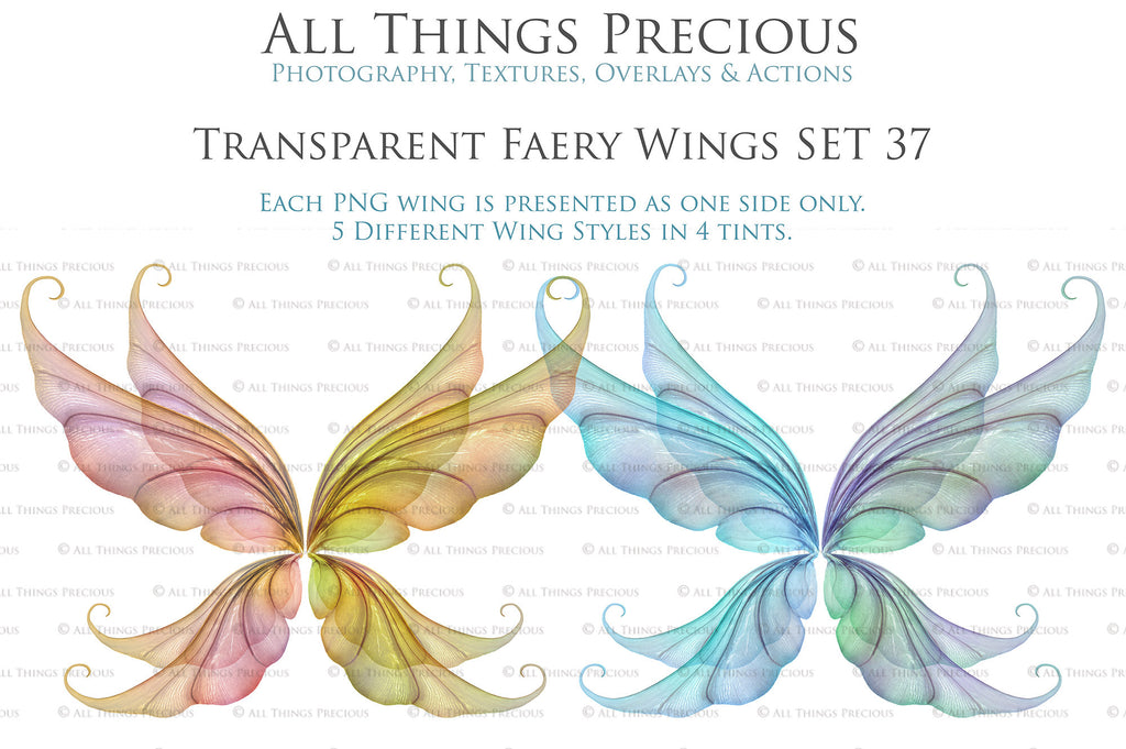 Digital Fairy Wings Overlays clipart. Png transparent see through files for photoshop. Butterfly Angel, Color, Print Photography editing. High resolution, 300dpi. Printable, Photography Graphic design assets, add on stock resources. Magical Scrapbooking design. Faery Photographer edit. Colorful Big Bundle. ATP Textures