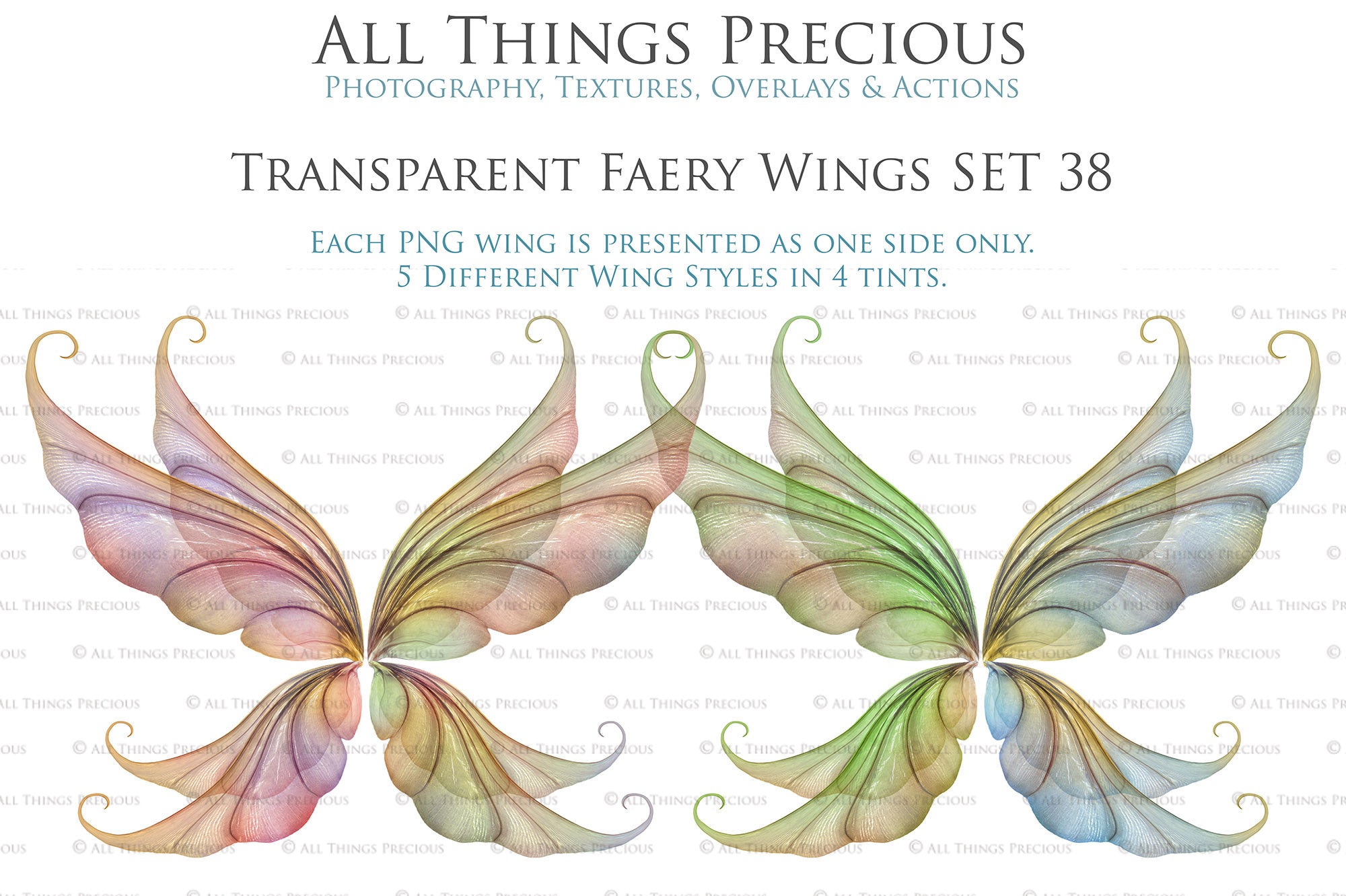 Digital Fairy Wings Overlays clipart. Png transparent see through files for photoshop. Butterfly Angel, Color, Print Photography editing. High resolution, 300dpi. Printable, Photography Graphic design assets, add on stock resources. Magical Scrapbooking design. Faery Photographer edit. Colorful Big Bundle. ATP Textures