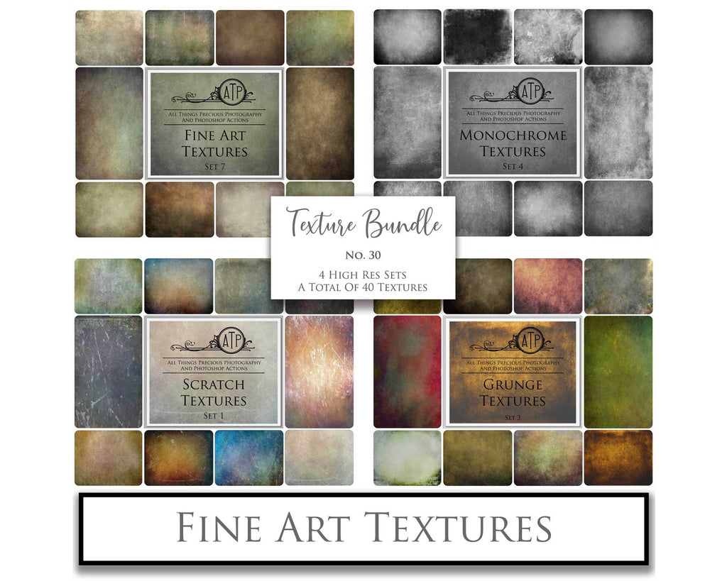 40 High resolution Textures for Photographers, Photoshop, Digital art and Creatives. Digital photography edits, Photoshop. Scratch, Fine Art Antique, Vintage, Grunge, Light, Dark Bundle. Textured printable Canvas, Colour, Monochrome, Bundle. Graphic Assets for photography, digital scrapbooking and design. ATP Textures