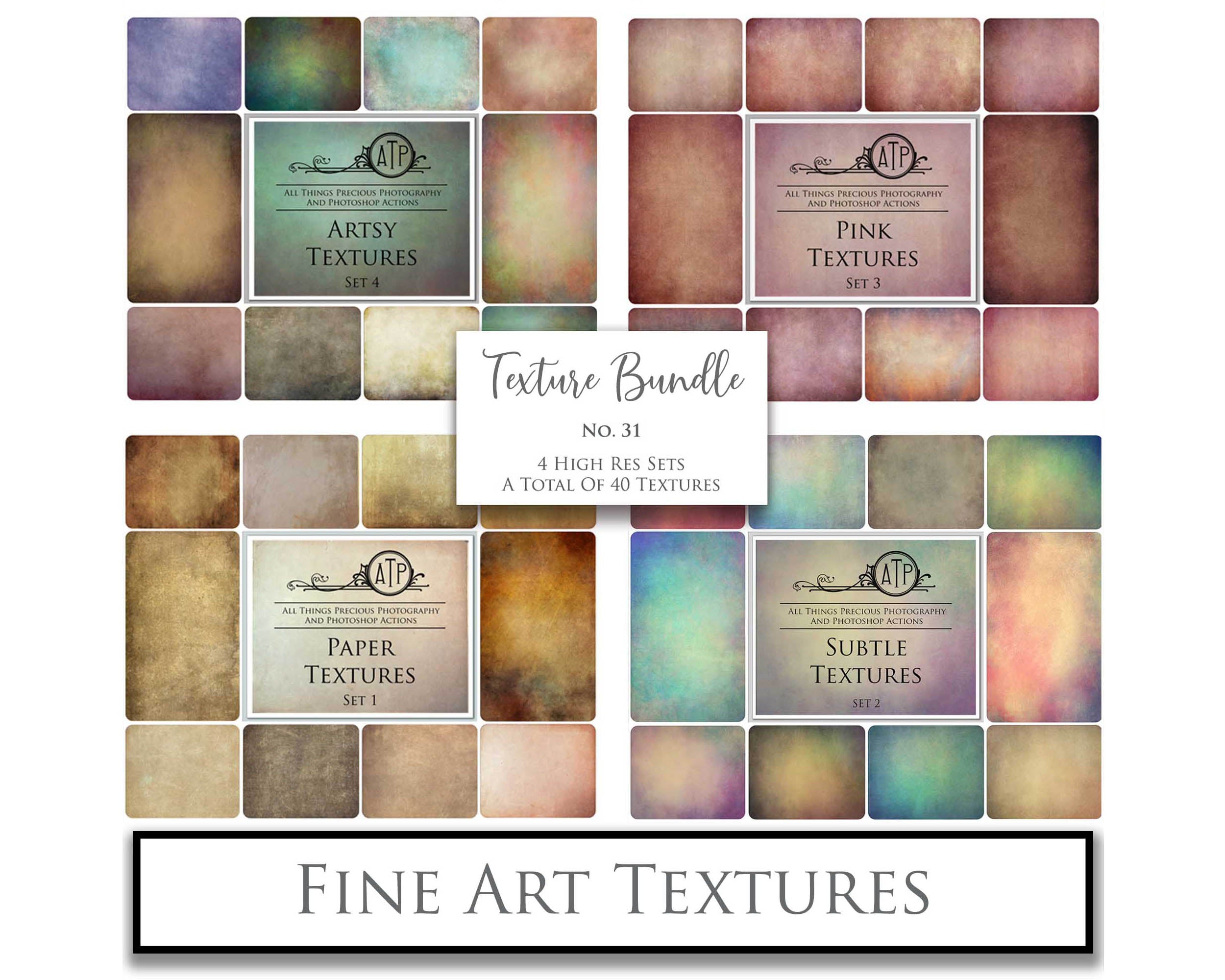 40 High resolution Textures for Photographers, Photoshop, Digital art and Creatives. Digital photography edits, Photoshop. Scratch, Fine Art Antique, Vintage, Grunge, Light, Dark Bundle. Textured printable Canvas, Colour, Monochrome, Bundle. Graphic Assets for photography, digital scrapbooking and design. ATP Textures