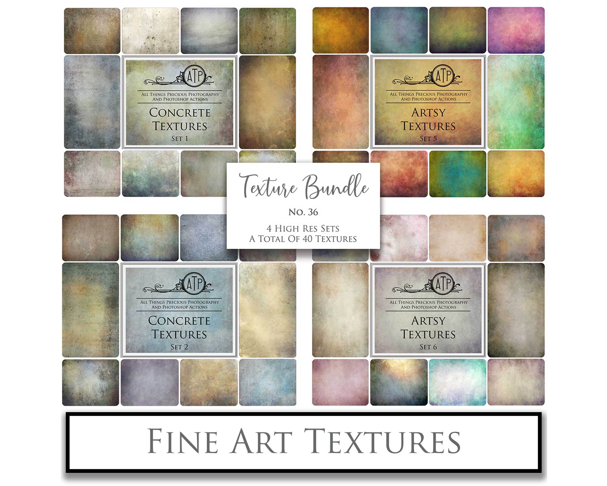 40 High resolution Textures for Photographers, Photoshop, Digital art and Creatives. Digital photography edits, Photoshop. Scratch, Fine Art Antique, Vintage, Grunge, Light, Dark Bundle. Textured printable Canvas, Colour, Monochrome, Bundle. Graphic Assets for photography, digital scrapbooking and design. ATP Textures