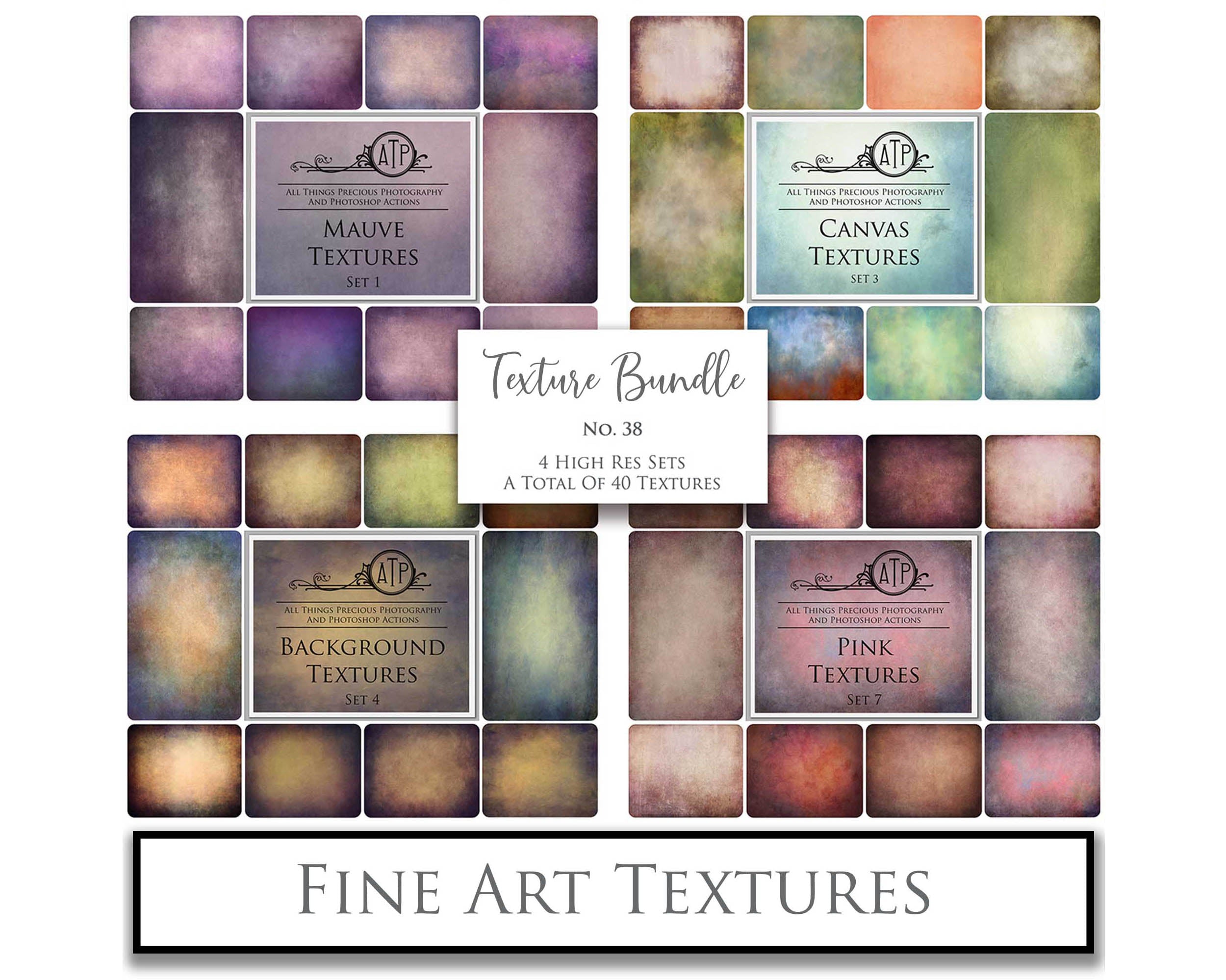 40 High resolution Textures for Photographers, Photoshop, Digital art and Creatives. Digital photography edits, Photoshop. Scratch, Fine Art Antique, Vintage, Grunge, Light, Dark Bundle. Textured printable Canvas, Colour, Monochrome, Bundle. Graphic Assets for photography, digital scrapbooking and design. ATP Textures