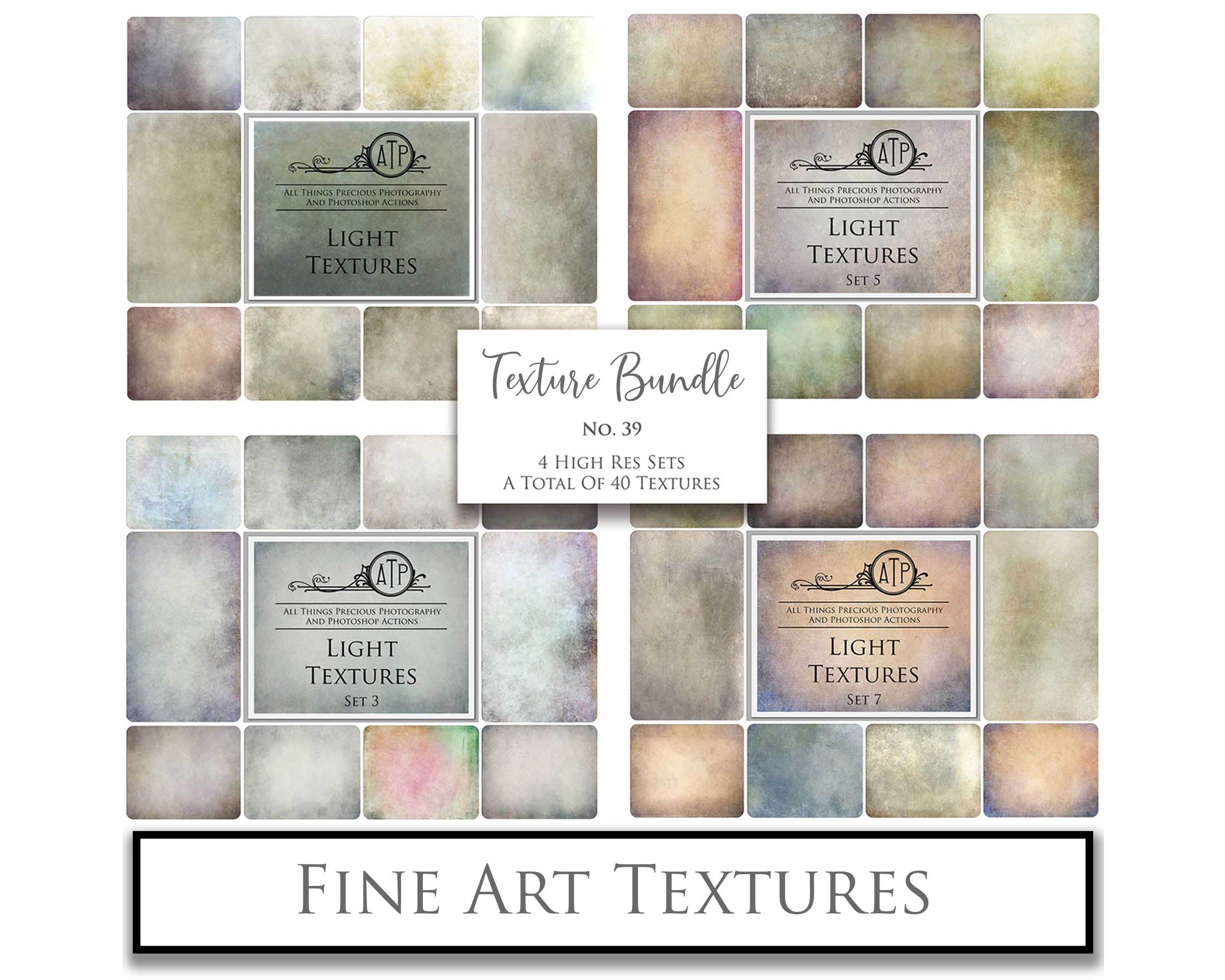 40 High resolution Textures for Photographers, Photoshop, Digital art and Creatives. Digital photography edits, Photoshop. Scratch, Fine Art Antique, Vintage, Grunge, Light, Dark Bundle. Textured printable Canvas, Colour, Monochrome, Bundle. Graphic Assets for photography, digital scrapbooking and design. ATP Textures