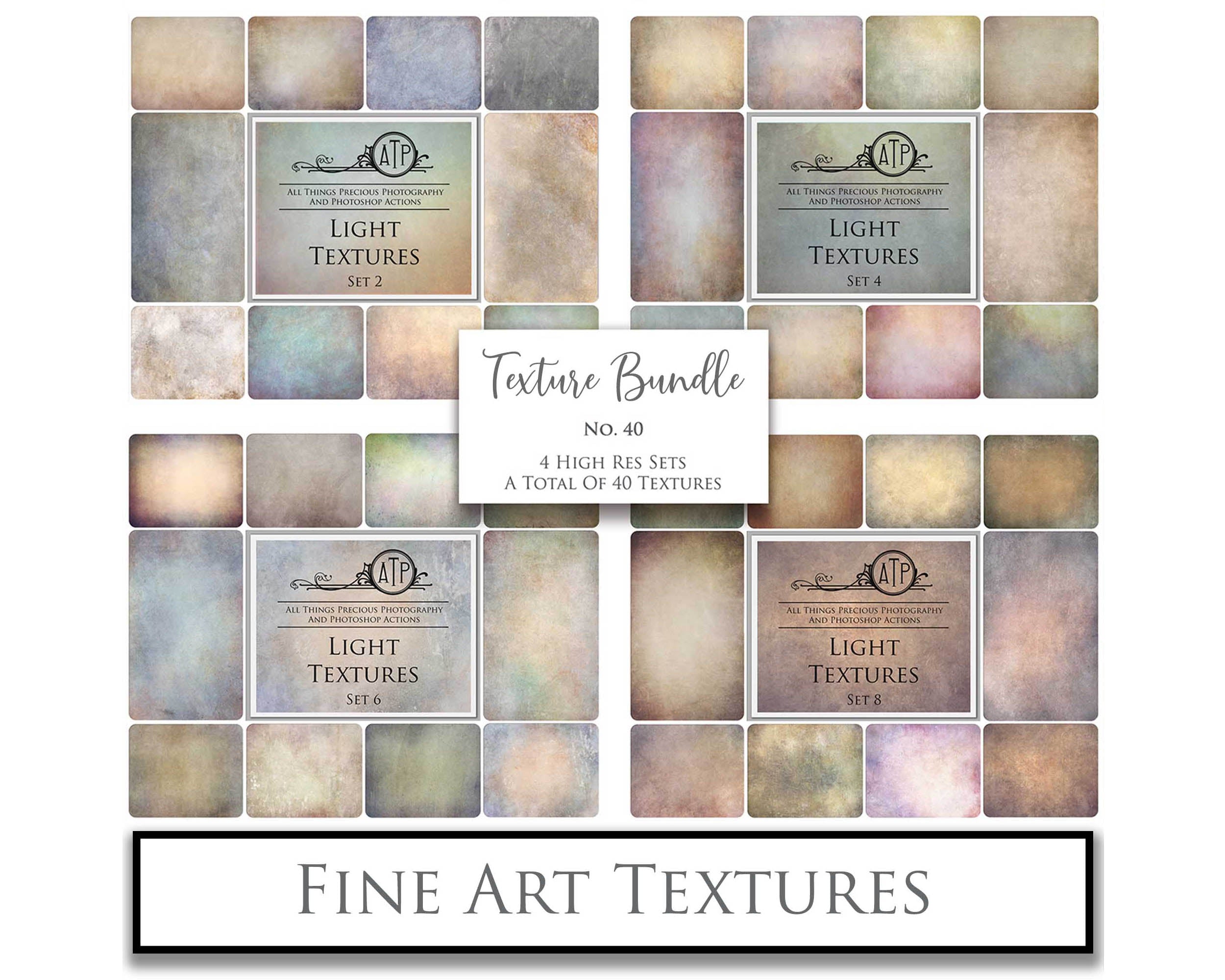 40 High resolution Textures for Photographers, Photoshop, Digital art and Creatives. Digital photography edits, Photoshop. Scratch, Fine Art Antique, Vintage, Grunge, Light, Dark Bundle. Textured printable Canvas, Colour, Monochrome, Bundle. Graphic Assets for photography, digital scrapbooking and design. ATP Textures