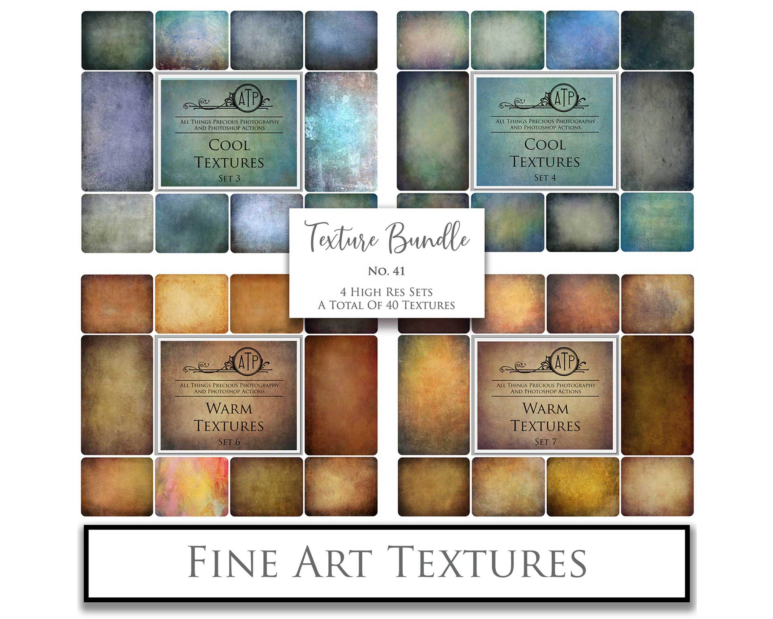 40 High resolution Textures for Photographers, Photoshop, Digital art and Creatives. Digital photography edits, Photoshop. Scratch, Fine Art Antique, Vintage, Grunge, Light, Dark Bundle. Textured printable Canvas, Colour, Monochrome, Bundle. Graphic Assets for photography, digital scrapbooking and design. ATP Textures