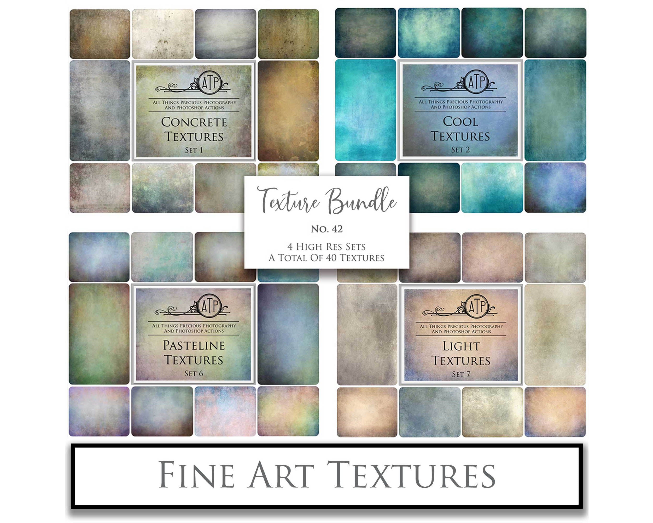 40 High resolution Textures for Photographers, Photoshop, Digital art and Creatives. Digital photography edits, Photoshop. Scratch, Fine Art Antique, Vintage, Grunge, Light, Dark Bundle. Textured printable Canvas, Colour, Monochrome, Bundle. Graphic Assets for photography, digital scrapbooking and design. ATP Textures