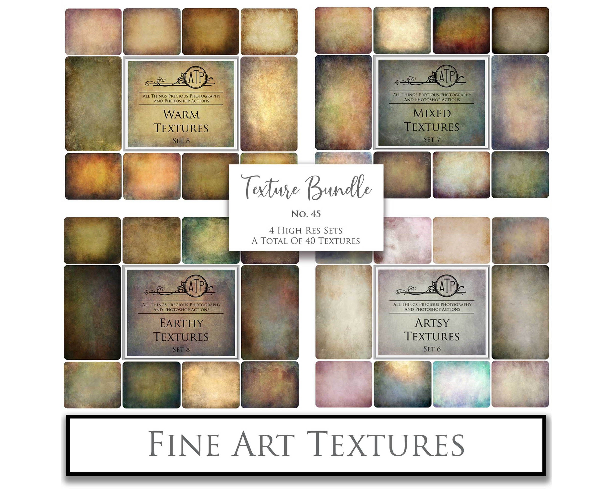 40 High resolution Textures for Photographers, Photoshop, Digital art and Creatives. Digital photography edits, Photoshop. Scratch, Fine Art Antique, Vintage, Grunge, Light, Dark Bundle. Textured printable Canvas, Colour, Monochrome, Bundle. Graphic Assets for photography, digital scrapbooking and design. ATP Textures