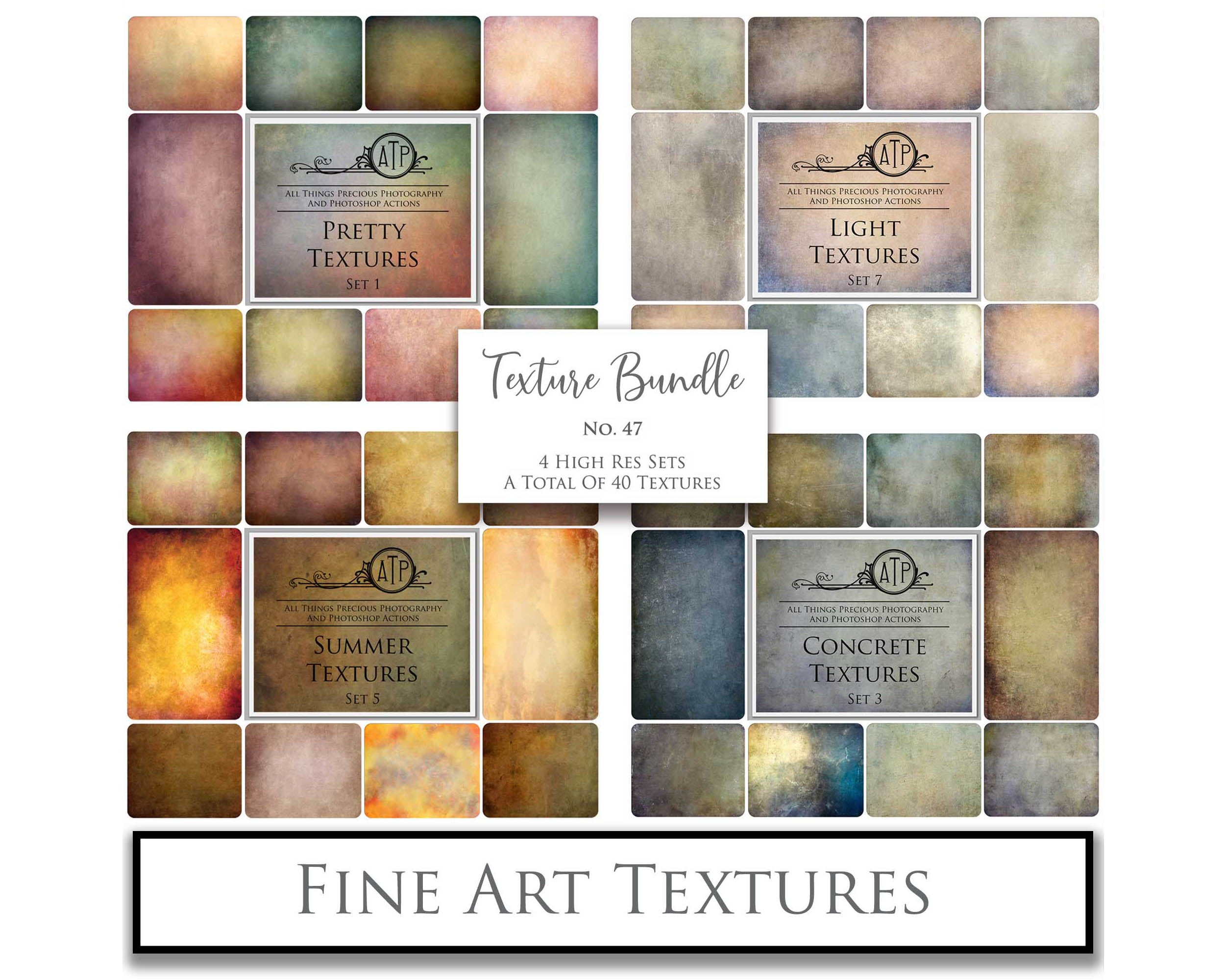 40 High resolution Textures for Photographers, Photoshop, Digital art and Creatives. Digital photography edits, Photoshop. Scratch, Fine Art Antique, Vintage, Grunge, Light, Dark Bundle. Textured printable Canvas, Colour, Monochrome, Bundle. Graphic Assets for photography, digital scrapbooking and design. ATP Textures
