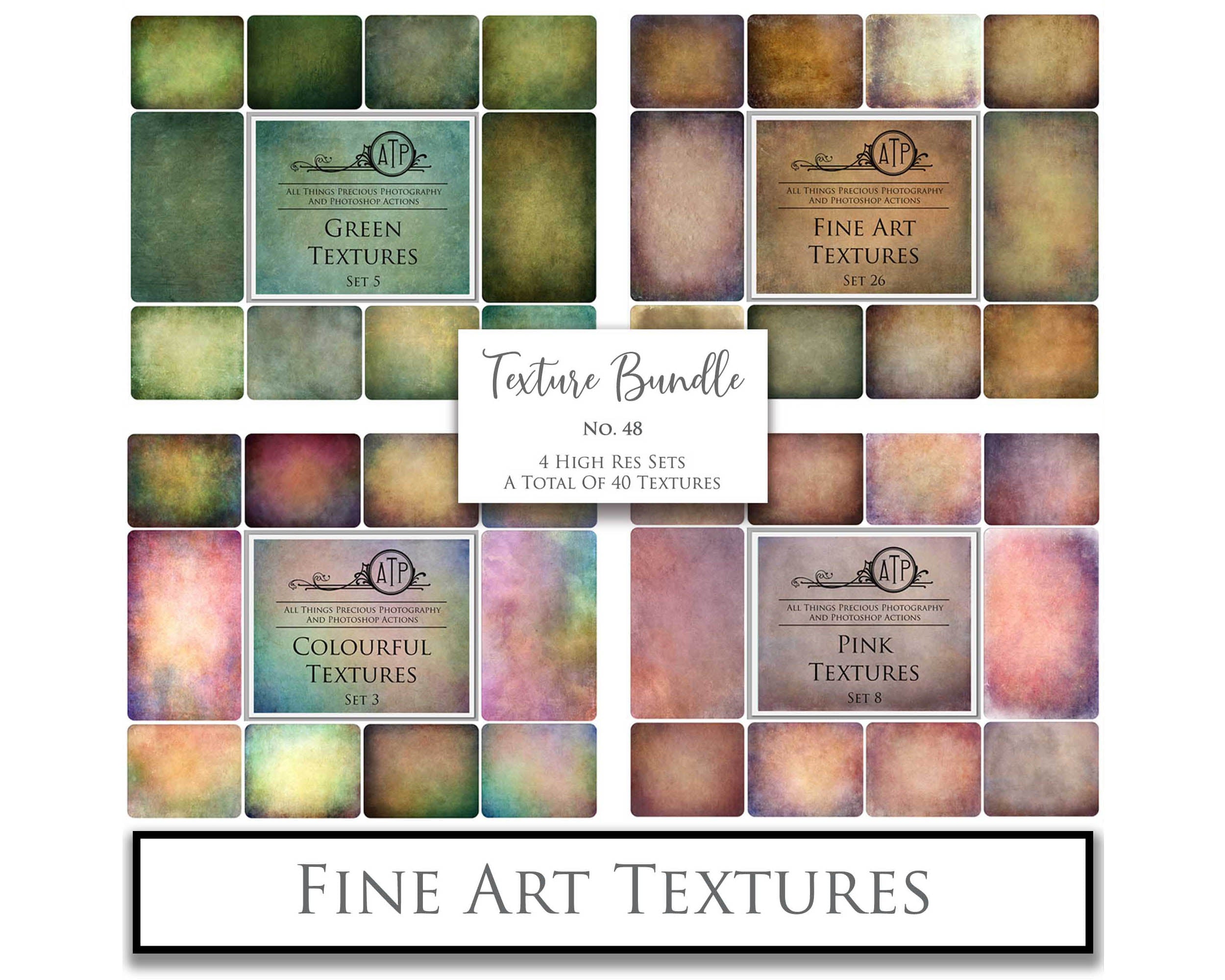 40 High resolution Textures for Photographers, Photoshop, Digital art and Creatives. Digital photography edits, Photoshop. Scratch, Fine Art Antique, Vintage, Grunge, Light, Dark Bundle. Textured printable Canvas, Colour, Monochrome, Bundle. Graphic Assets for photography, digital scrapbooking and design. ATP Textures