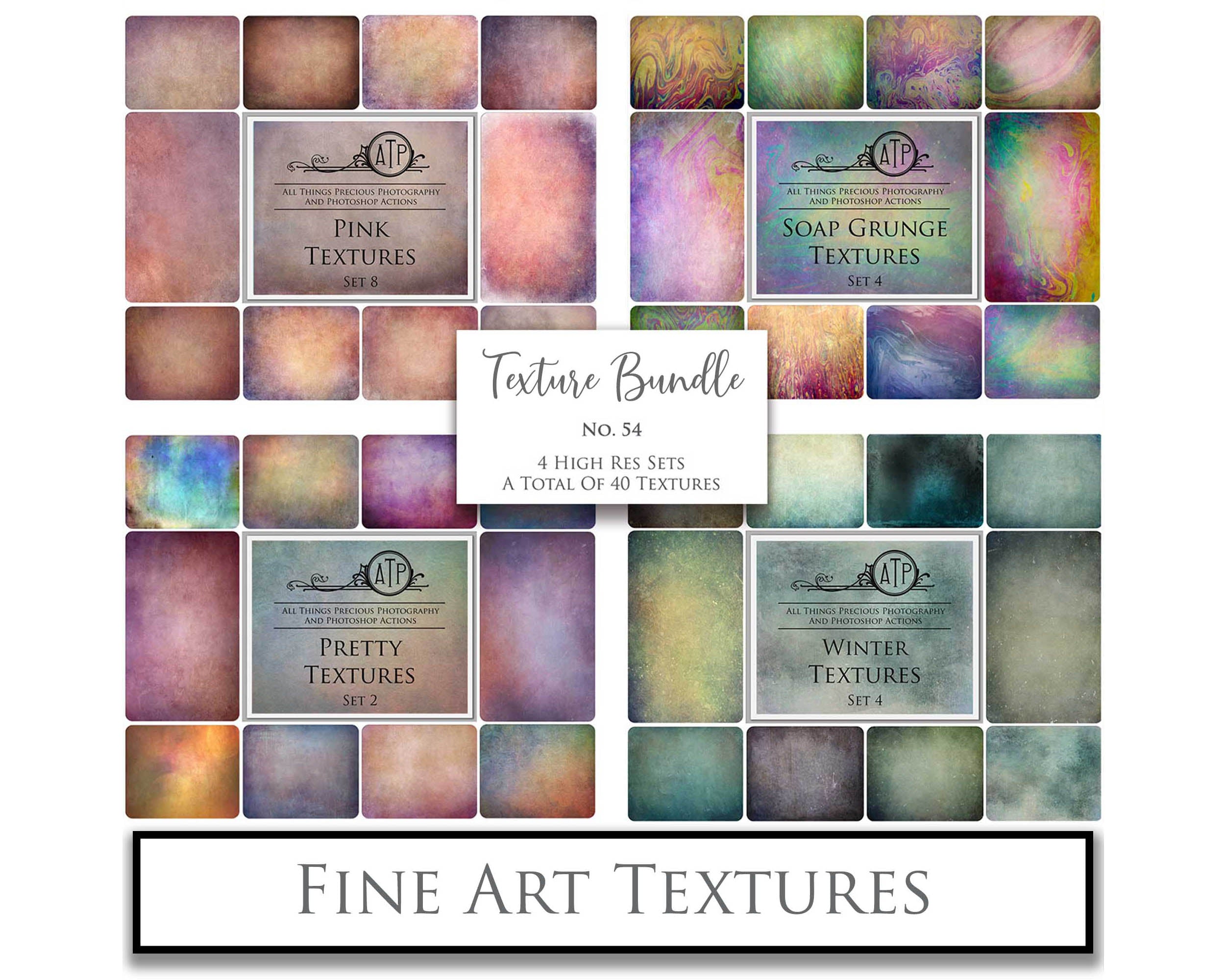 40 High resolution Textures for Photographers, Photoshop, Digital art and Creatives. Digital photography edits, Photoshop. Scratch, Fine Art Antique, Vintage, Grunge, Light, Dark Bundle. Textured printable Canvas, Colour, Monochrome, Bundle. Graphic Assets for photography, digital scrapbooking and design. ATP Textures