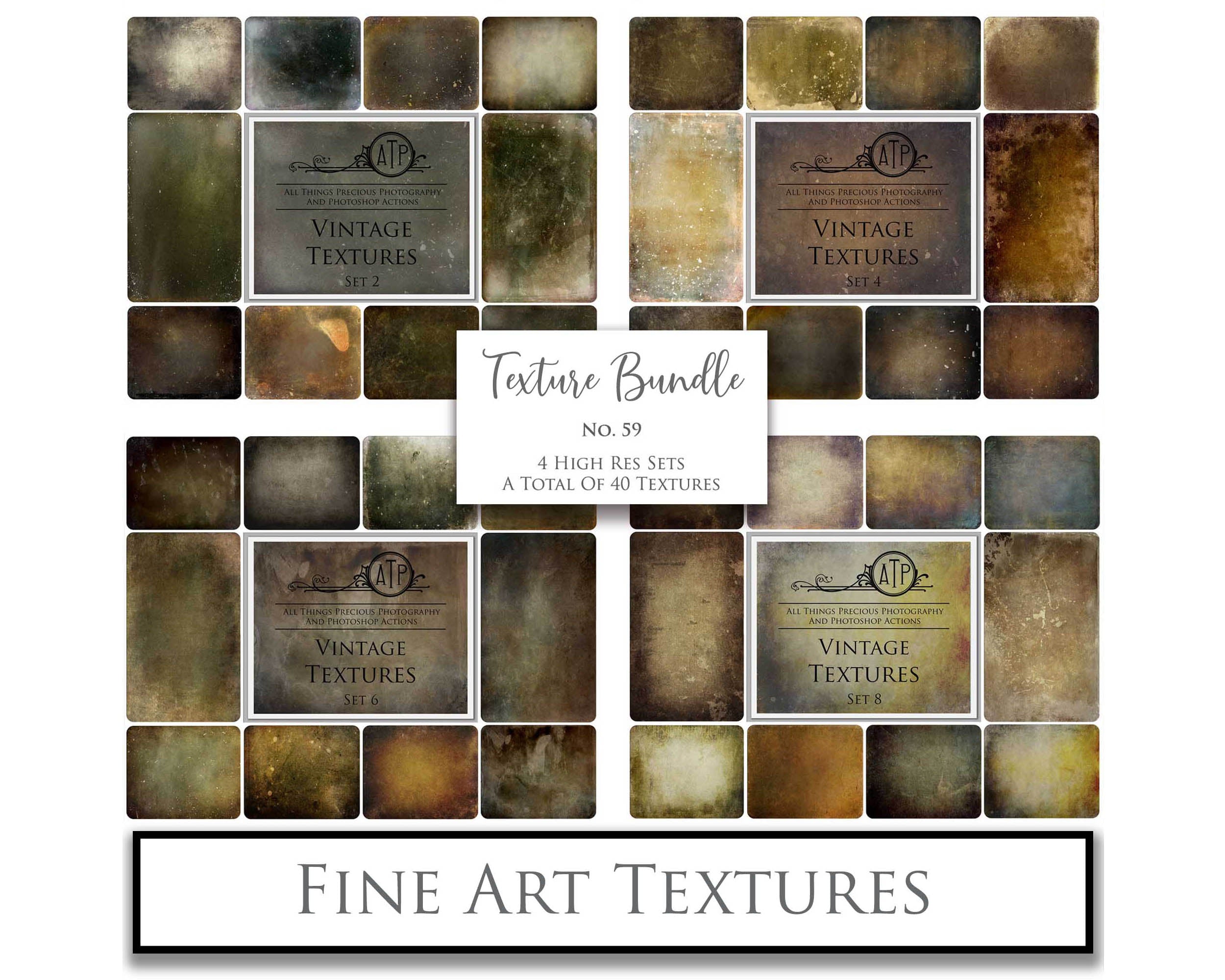 40 High resolution Textures for Photographers, Photoshop, Digital art and Creatives. Digital photography edits, Photoshop. Scratch, Fine Art Antique, Vintage, Grunge, Light, Dark Bundle. Textured printable Canvas, Colour, Monochrome, Bundle. Graphic Assets for photography, digital scrapbooking and design. ATP Textures
