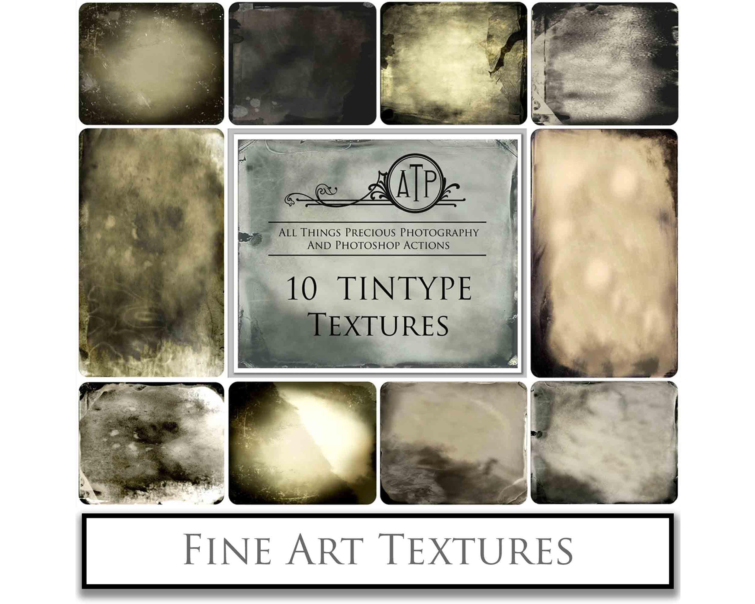 10 Fine Art TEXTURES - TINTYPE Set 1 – ATP Textures