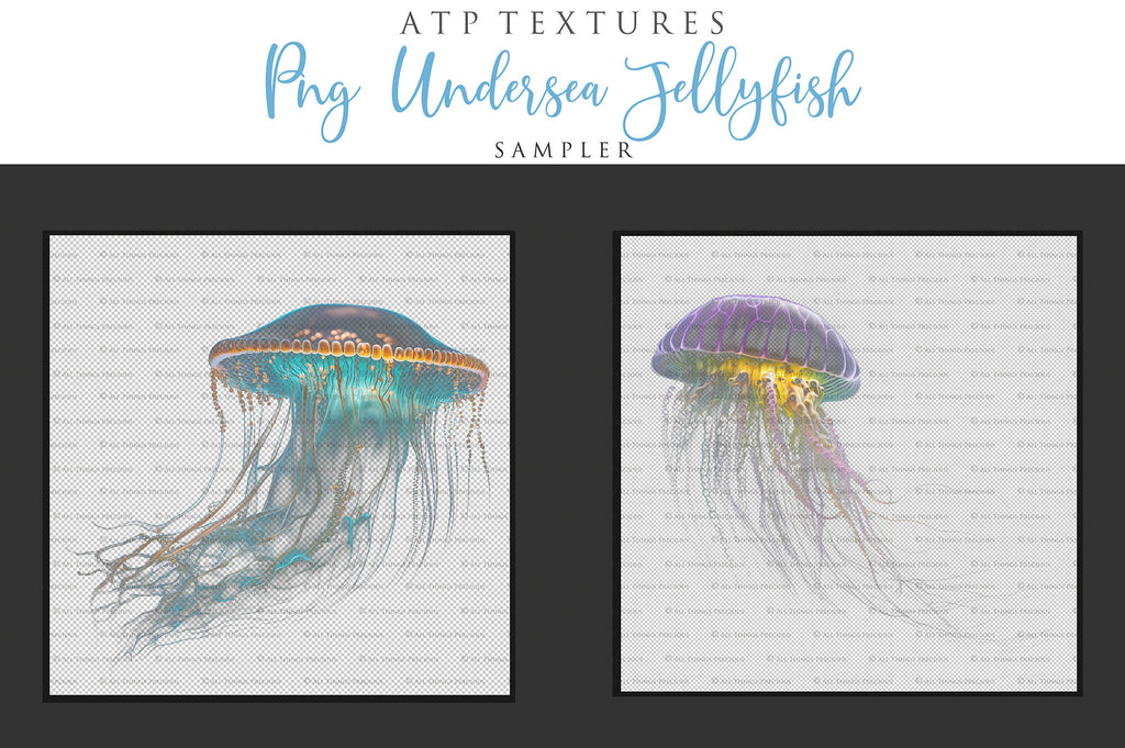 Png Overlays for photographer and digital artists. Jellyfish Overlays, Bubble Overlays, fine art photo overlays by ATP textures. High resolution, 300dpi.