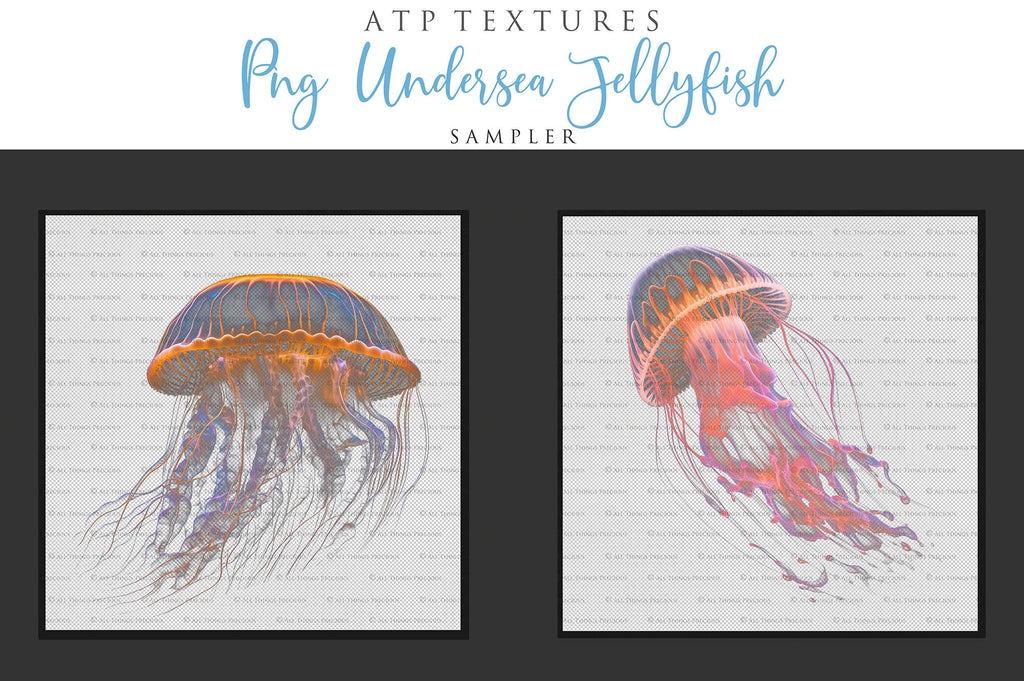 Png Overlays for photographer and digital artists. Jellyfish Overlays, Bubble Overlays, fine art photo overlays by ATP textures. High resolution, 300dpi.