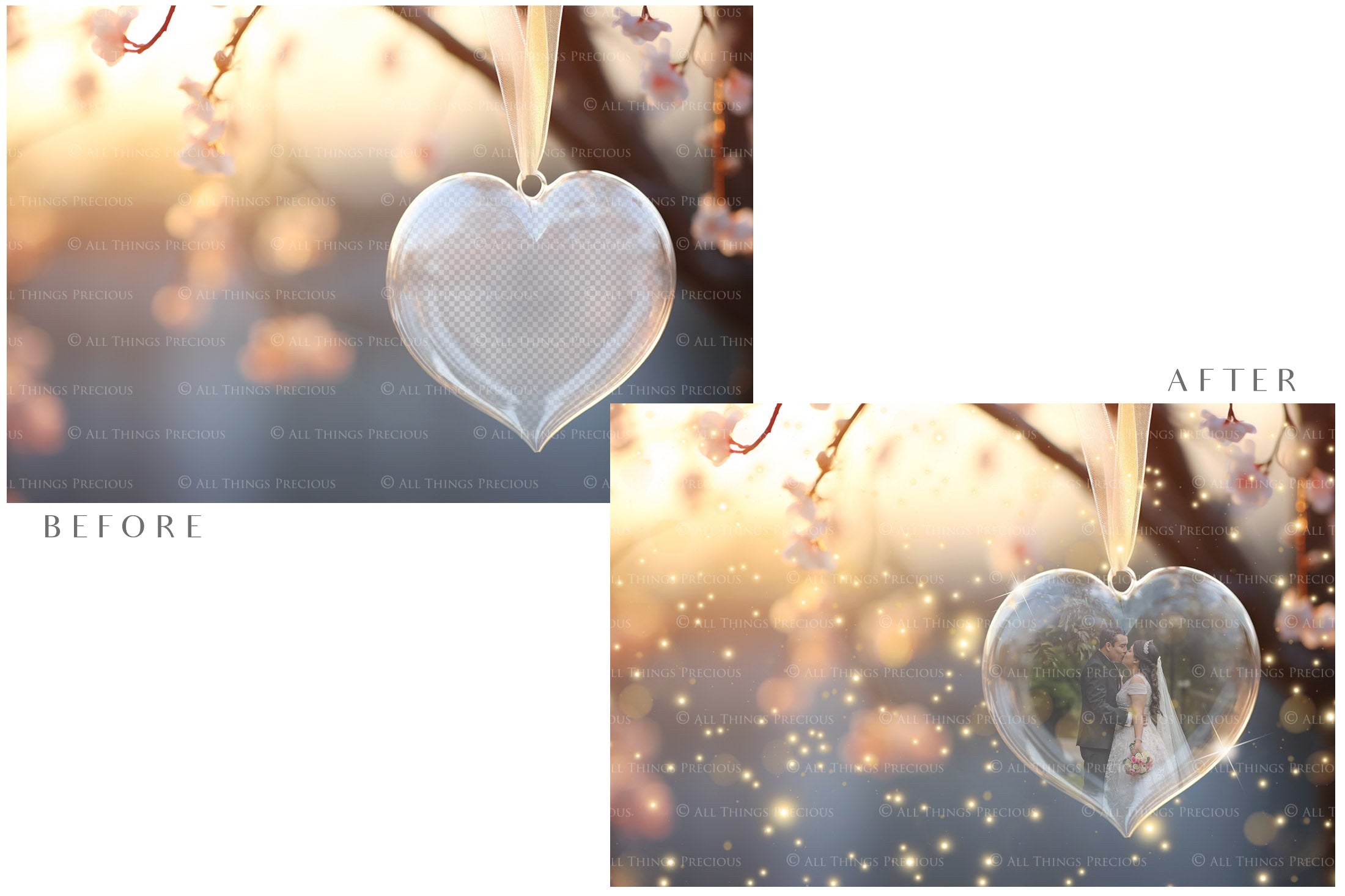 Magical Valentines Template Background. Glass Heart Bauble with Glow overlays. Add a photo to the digital background. Glass Effect Ornament. Jpeg + Png copies. Printable Invitation, Card, Wedding Engagement, Newborn Photography. High resolution Art.