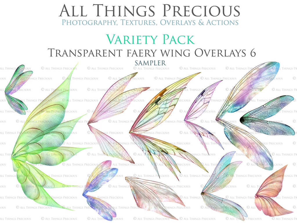 Fairy Wings Overlays For Photography, Photoshop, Digital art and Creatives. Transparent, high resolution wings for photographers. These are gorgeous PNG overlays for fantasy digital art and Child portraiture. colour, White fairy wings. Photo Overlays. Digital download. Graphic effects. ATP Textures