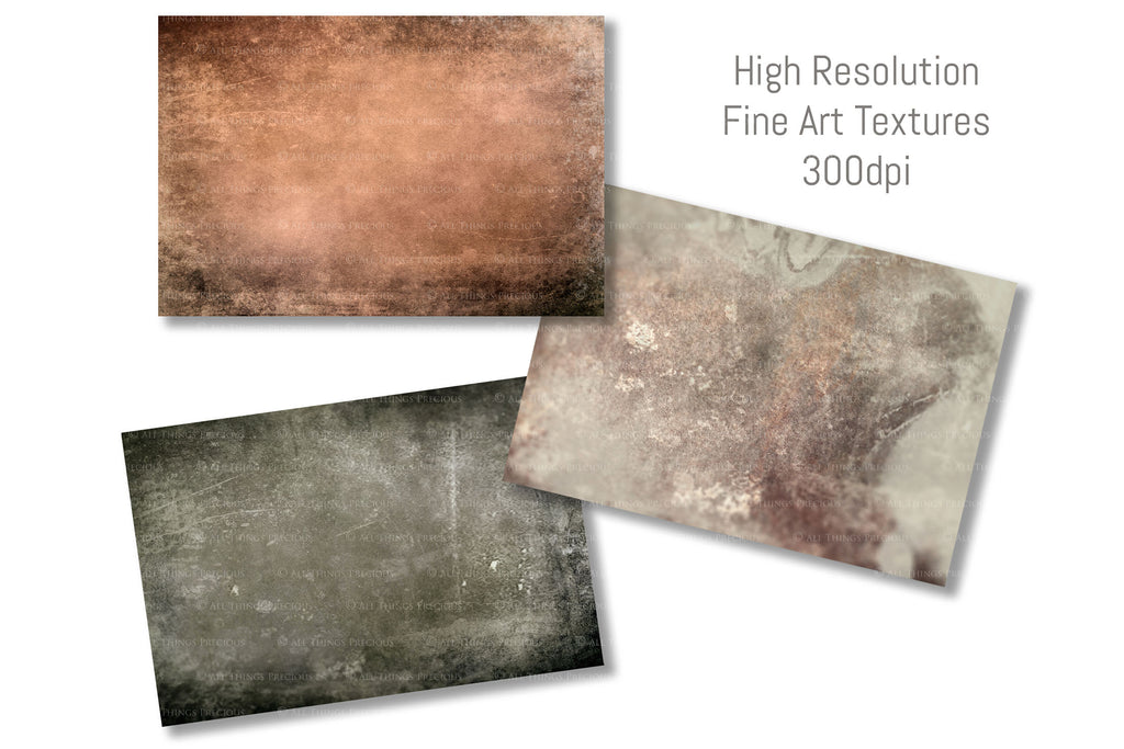 10 Fine Art TEXTURES - VINTAGE Set 1