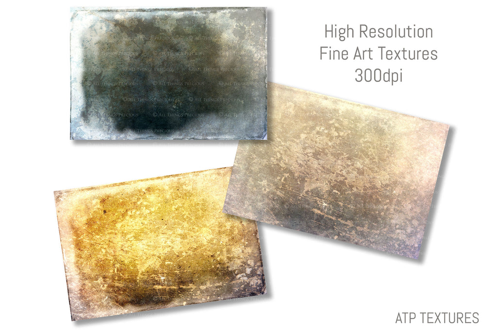 10 Fine Art TEXTURES - VINTAGE Set 9