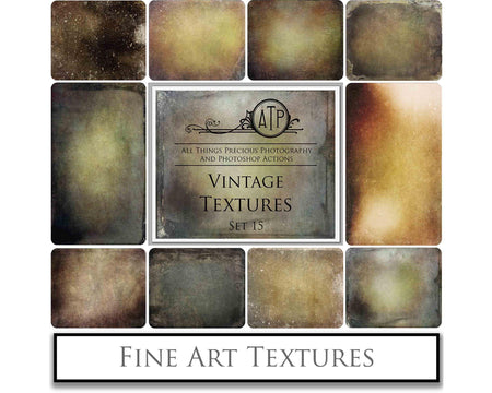 Vintage aged textures. Sweet Textures. Fine art texture for photographers, digital editing. Photo Overlays. Antique, Old World, Grunge, Light, Bundle. Textured printable Canvas, Colour, black and white, Bundle. High resolution, 300dpi Graphic Assets for photography, digital scrapbooking and design. By ATP Textures