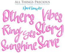 Load image into Gallery viewer, FOIL BALLOON WORDS Clipart - PINK - FREE DOWNLOAD
