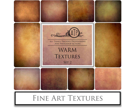 Warm Tinted Textures. Fine art texture for photographers, digital editing. Photo Overlays. Antique, Old World, Grunge, Light, Bundle. Textured printable Canvas, Colour, black and white, Bundle. High resolution, 300dpi Graphic Assets for photography, digital scrapbooking and design. By ATP Textures