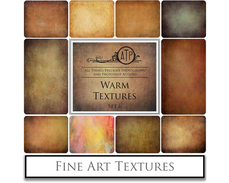 Warm Tinted Textures. Fine art texture for photographers, digital editing. Photo Overlays. Antique, Old World, Grunge, Light, Bundle. Textured printable Canvas, Colour, black and white, Bundle. High resolution, 300dpi Graphic Assets for photography, digital scrapbooking and design. By ATP Textures