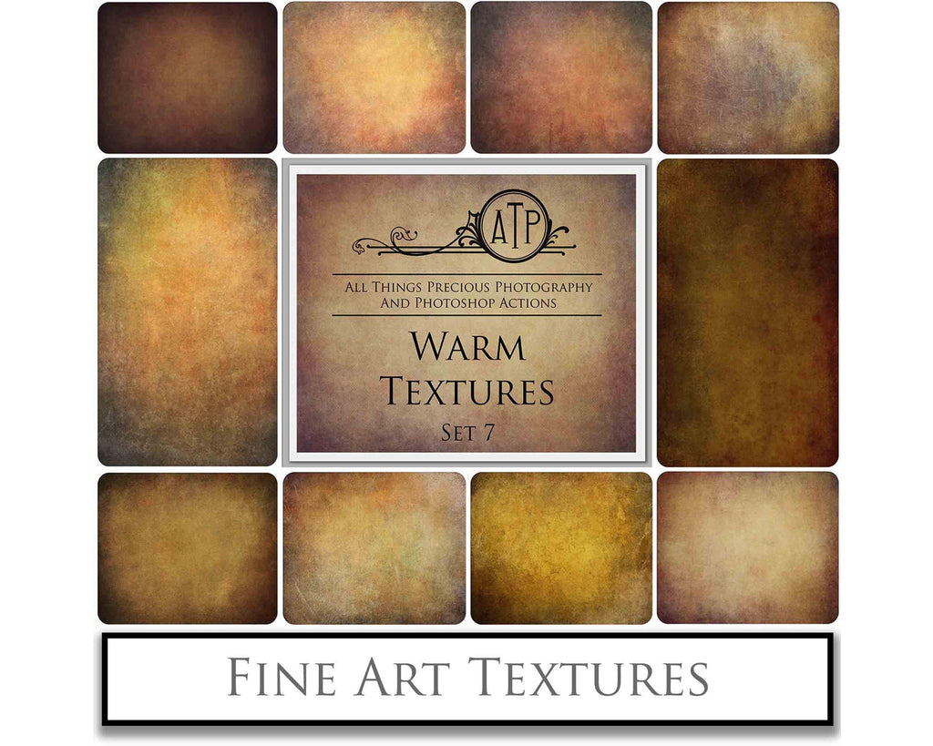 Warm Tinted Textures. Fine art texture for photographers, digital editing. Photo Overlays. Antique, Old World, Grunge, Light, Bundle. Textured printable Canvas, Colour, black and white, Bundle. High resolution, 300dpi Graphic Assets for photography, digital scrapbooking and design. By ATP Textures