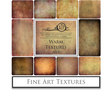 Warm Tinted Textures. Fine art texture for photographers, digital editing. Photo Overlays. Antique, Old World, Grunge, Light, Bundle. Textured printable Canvas, Colour, black and white, Bundle. High resolution, 300dpi Graphic Assets for photography, digital scrapbooking and design. By ATP Textures