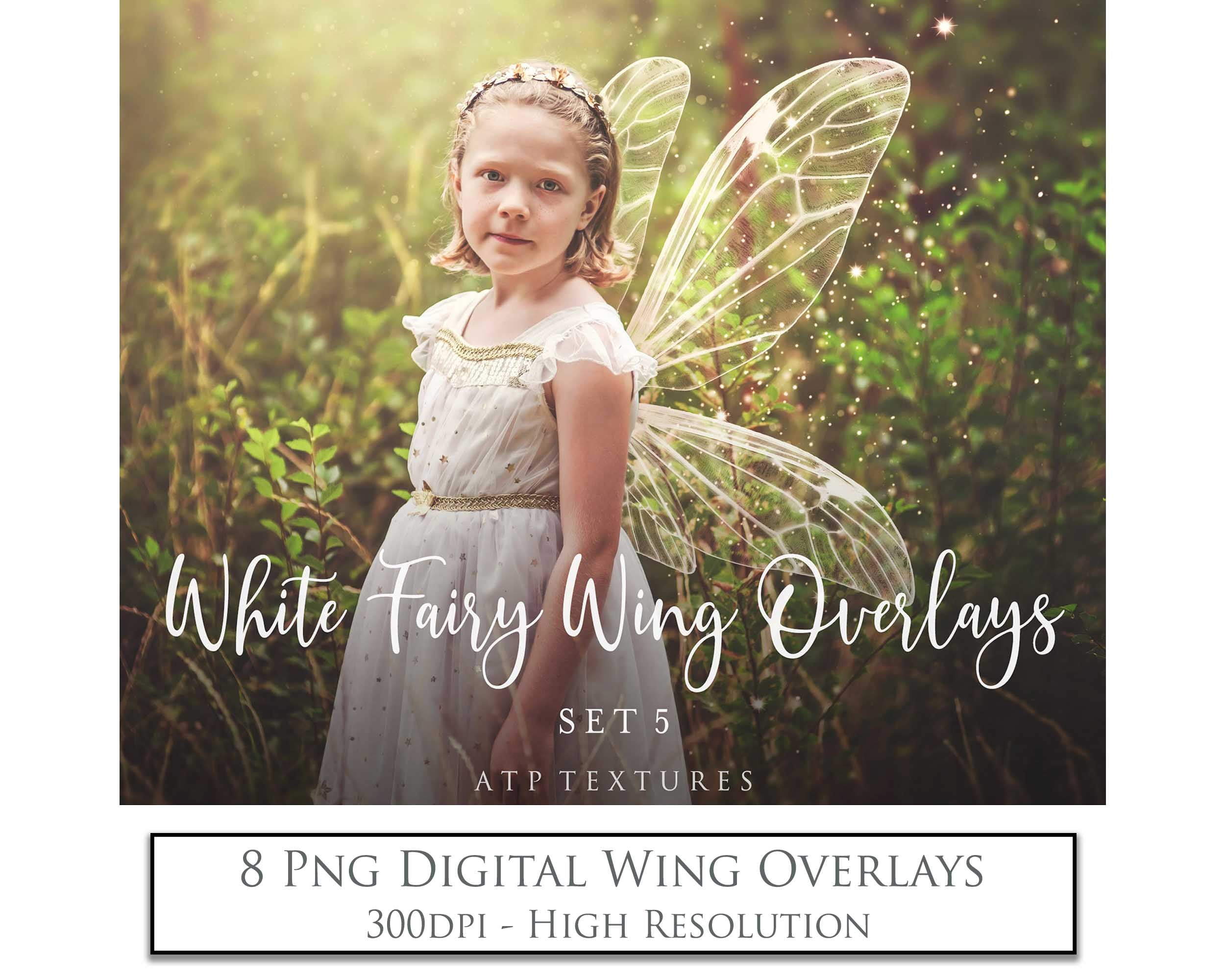 Fairy Wings Overlays For Photography, Photoshop, Digital art and Creatives. Transparent, high resolution wings for photographers. PNG overlays for fantasy digital art and Child portraiture. colour, fairy wings. Photo Overlays. Digital download. Graphic effects. ATP Textures