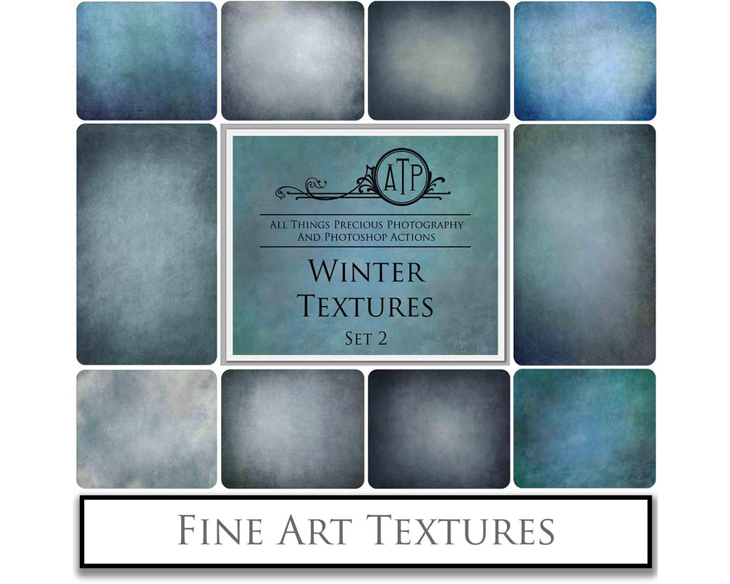 Winter Cool Tinted Textures. Fine art texture for photographers, digital editing. Photo Overlays. Antique, Old World, Grunge, Light, Bundle. Textured printable Canvas, Colour, black and white, Bundle. High resolution, 300dpi Graphic Assets for photography, digital scrapbooking and design. By ATP Textures