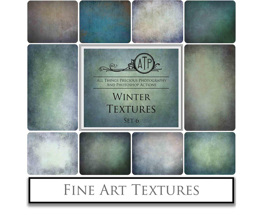 Winter Cool Tinted Textures. Fine art texture for photographers, digital editing. Photo Overlays. Antique, Old World, Grunge, Light, Bundle. Textured printable Canvas, Colour, black and white, Bundle. High resolution, 300dpi Graphic Assets for photography, digital scrapbooking and design. By ATP Textures