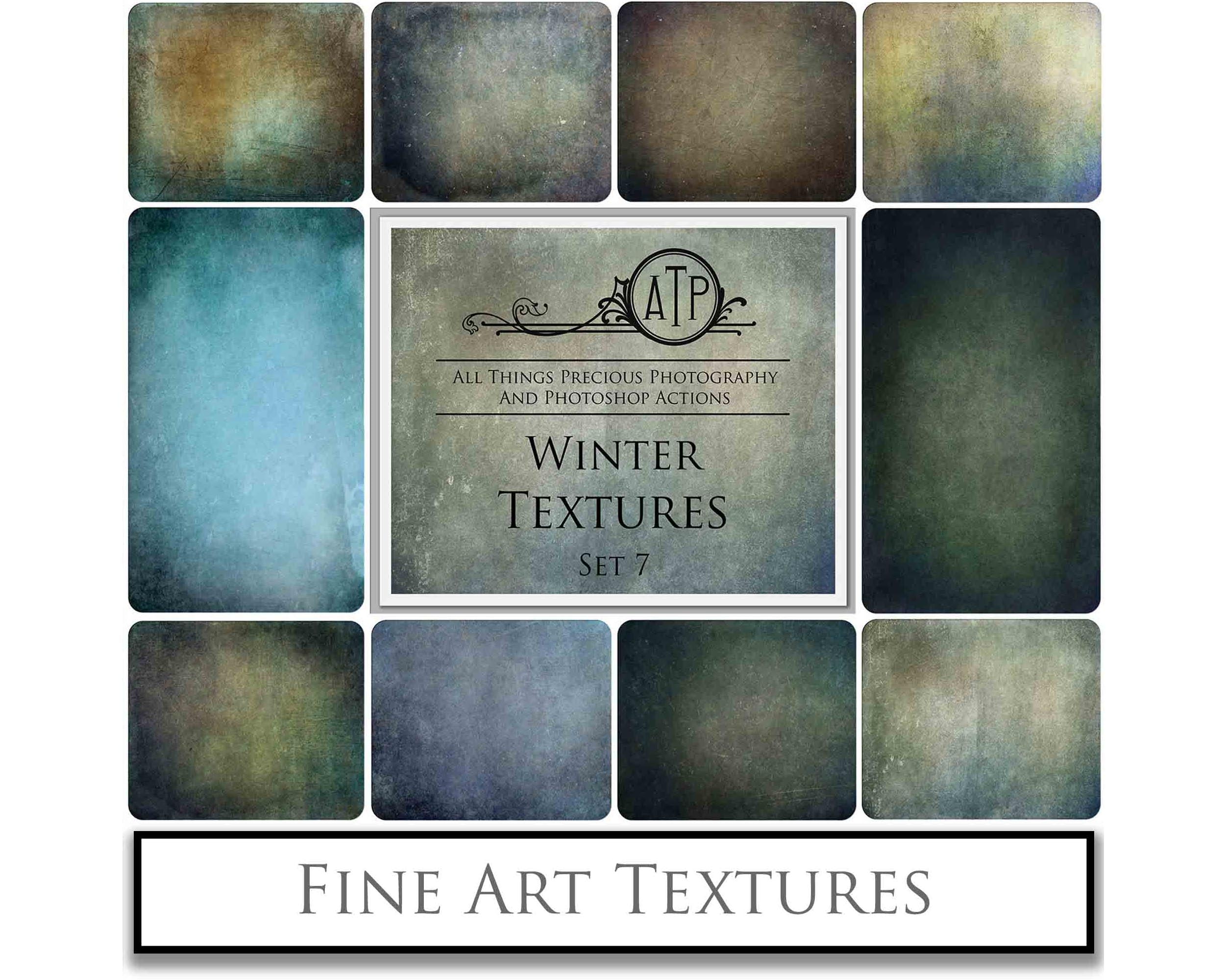 Winter Cool Tinted Textures. Fine art texture for photographers, digital editing. Photo Overlays. Antique, Old World, Grunge, Light, Bundle. Textured printable Canvas, Colour, black and white, Bundle. High resolution, 300dpi Graphic Assets for photography, digital scrapbooking and design. By ATP Textures