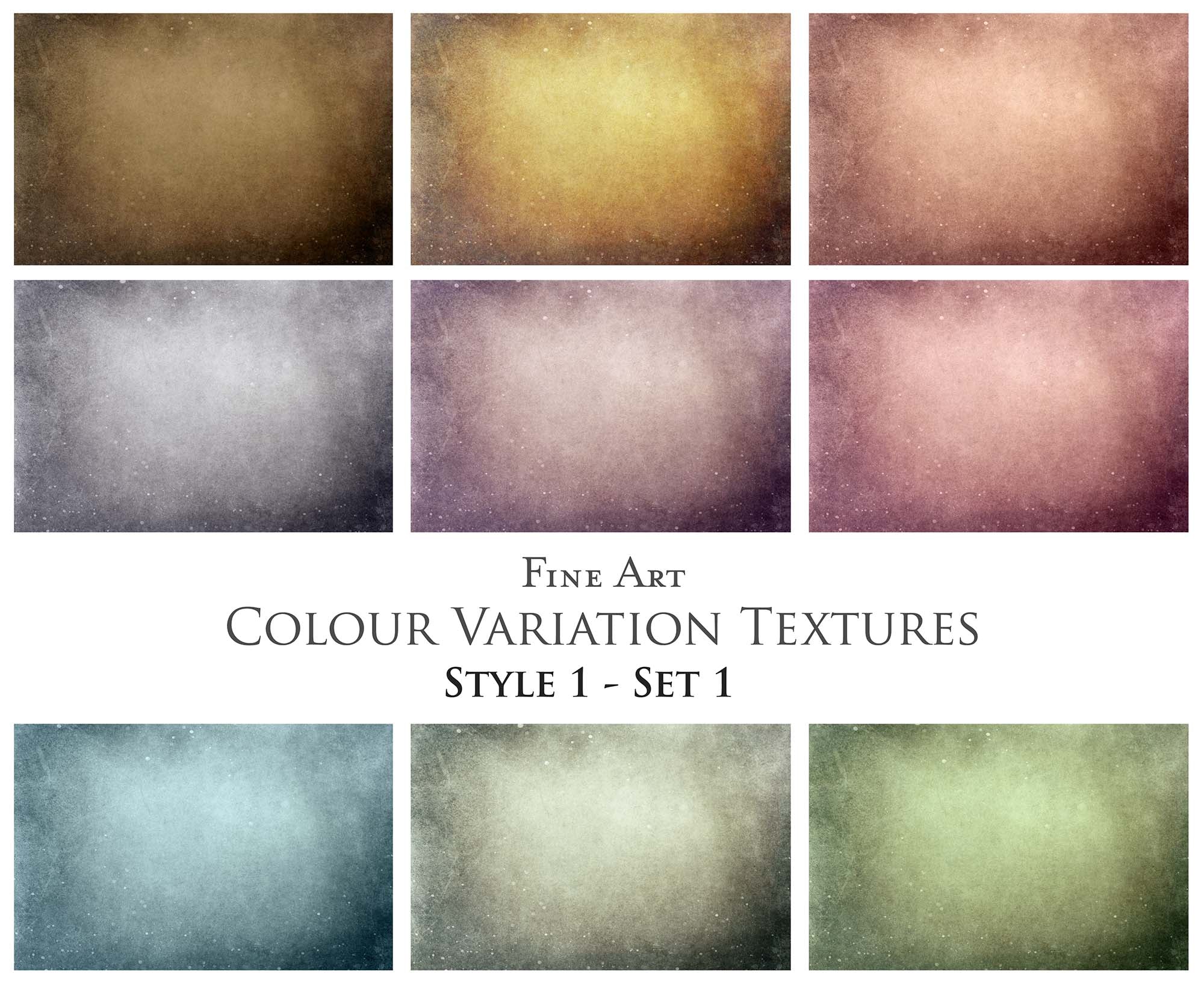 36 Fine Art TEXTURES - COLOR VARIATIONS Set 1