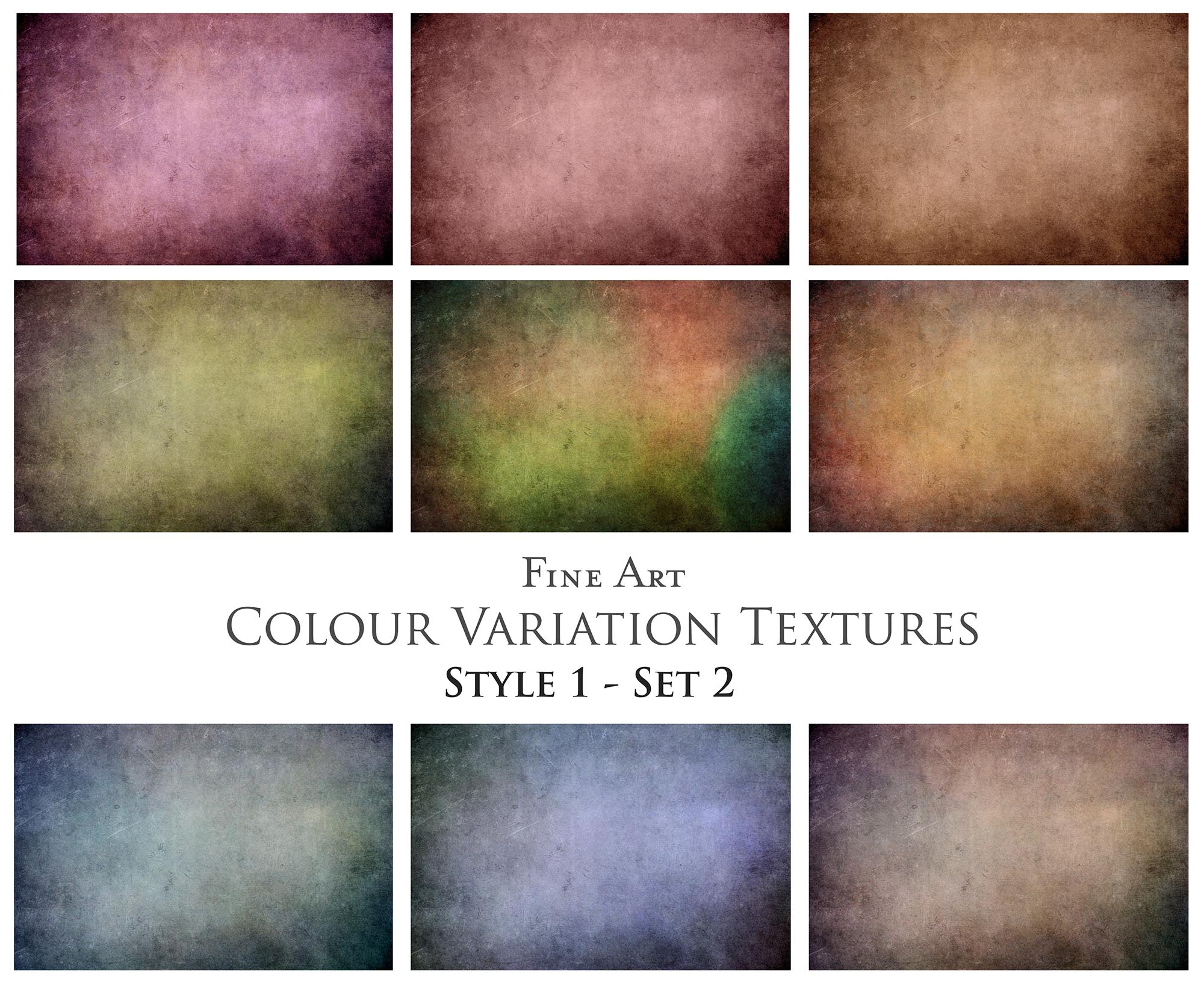 36 Fine Art TEXTURES - COLOR VARIATIONS Set 2