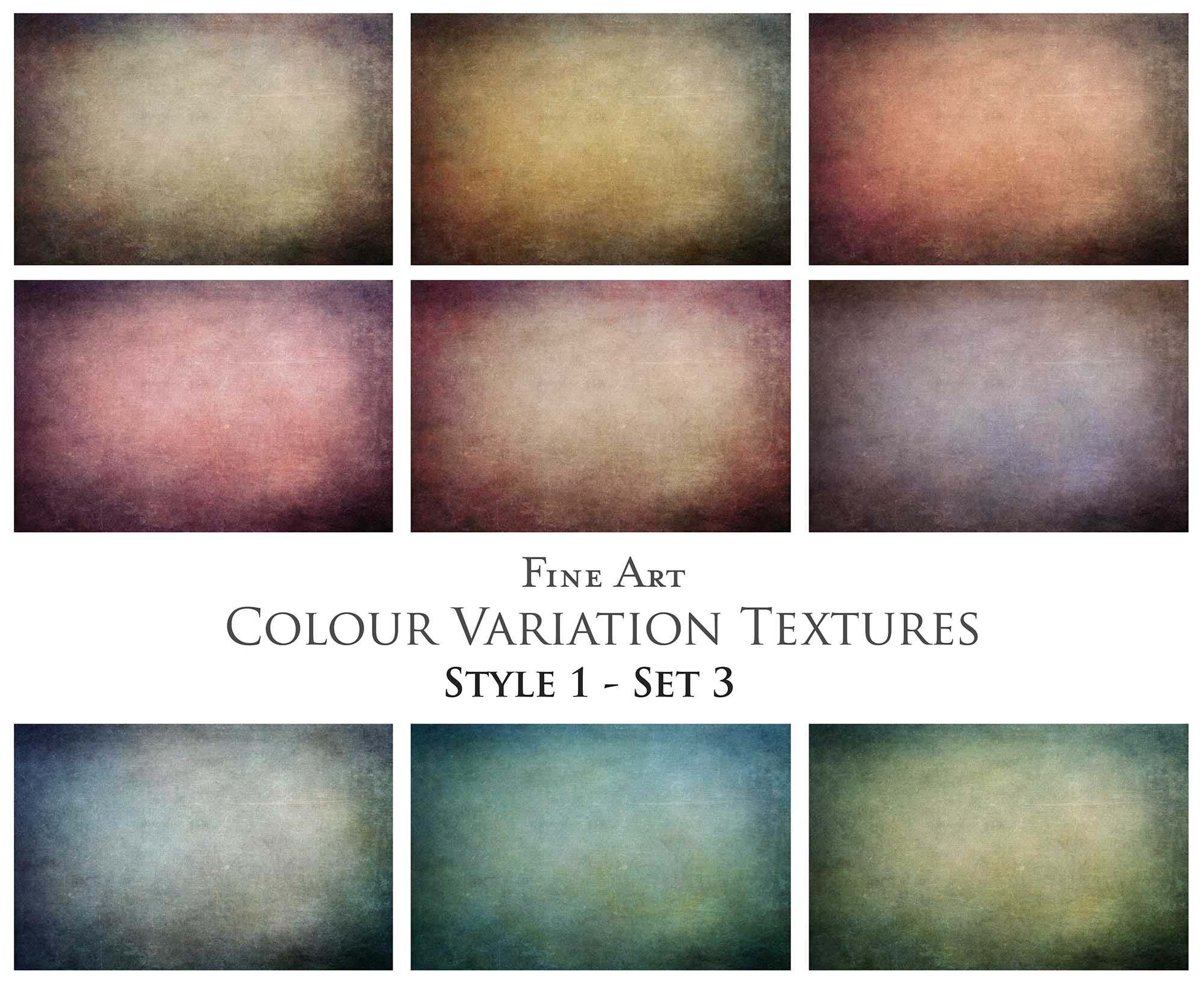 36 Fine Art TEXTURES - COLOR VARIATIONS Set 3