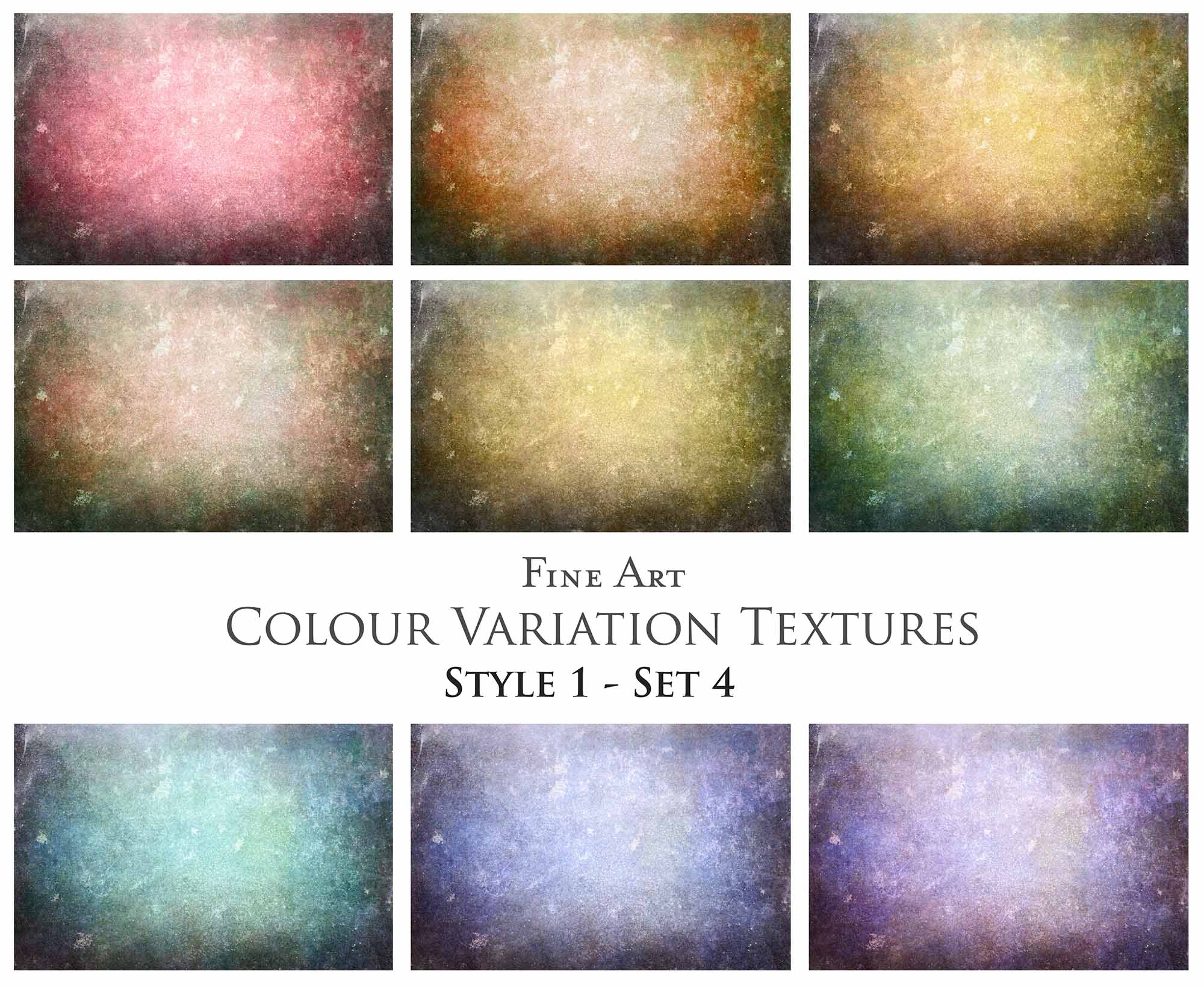 36 Fine Art TEXTURES - COLOR VARIATIONS Set 4