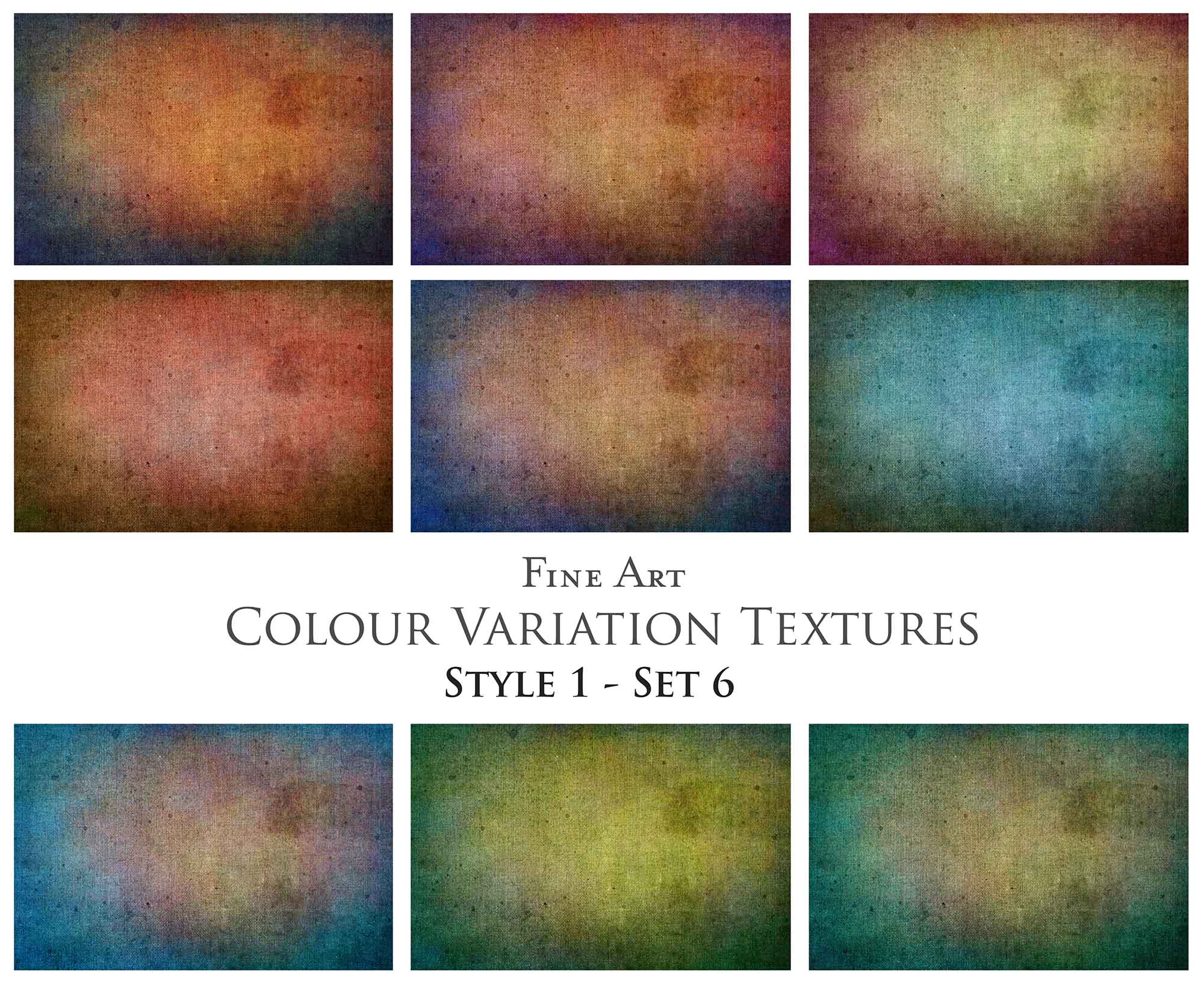36 Fine Art TEXTURES - COLOR VARIATIONS Set 6