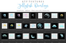 Load image into Gallery viewer, Png Overlays for photographer and digital artists. Jellyfish Overlays, Bubble Overlays, fine art photo overlays by ATP textures. High resolution, 300dpi.
