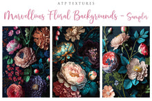 Load image into Gallery viewer, 12 MARVELLOUS Floral Backgrounds / DIGITAL BACKDROPS - Set 3
