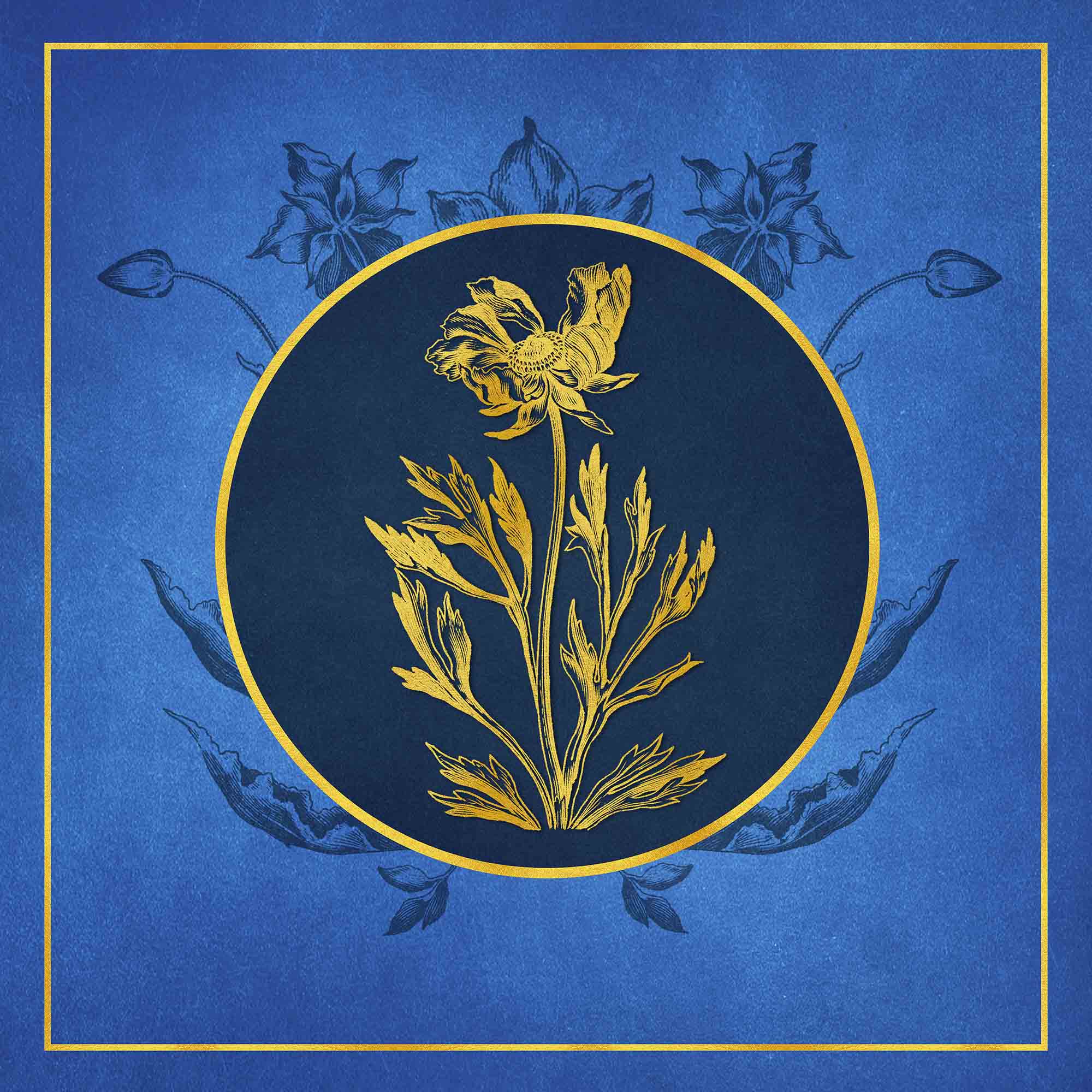 COCHIN FLORAL - BLUE - Digital Papers