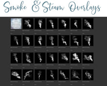 Load image into Gallery viewer, SMOKE and STEAM Digital Overlays with Photoshop Brushes
