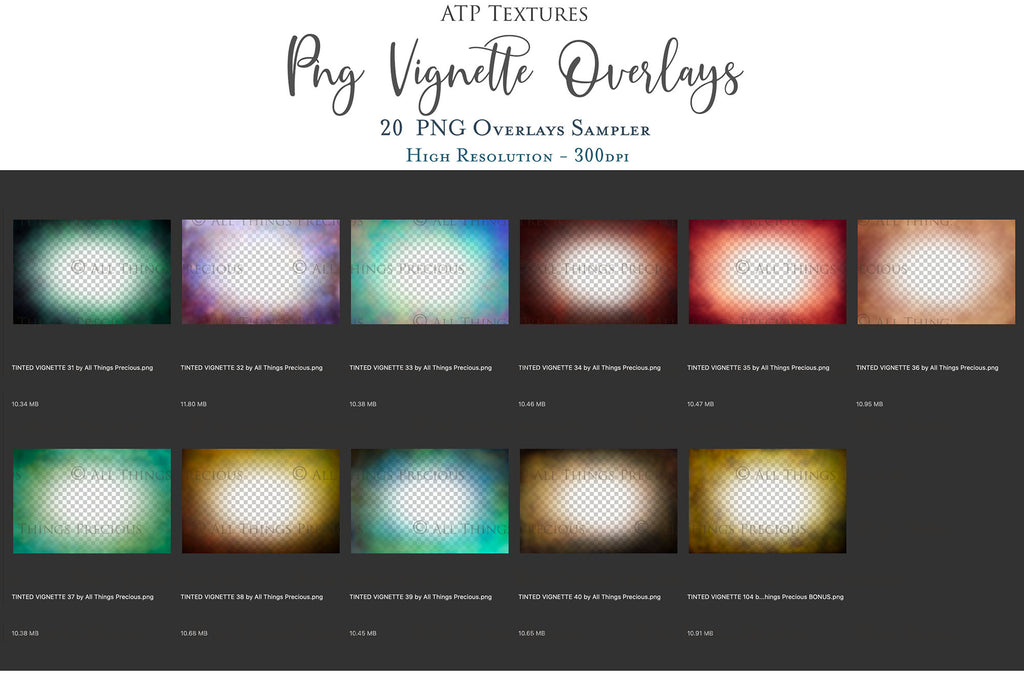 Png Overlays for photographers, Photoshop. Peek through Overlay, Vignette Overlays, Textures, High resolution, Digital Background by ATP textures.