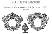 Load image into Gallery viewer, VINTAGE ORNAMENTS Set 1 - Photoshop Brushes
