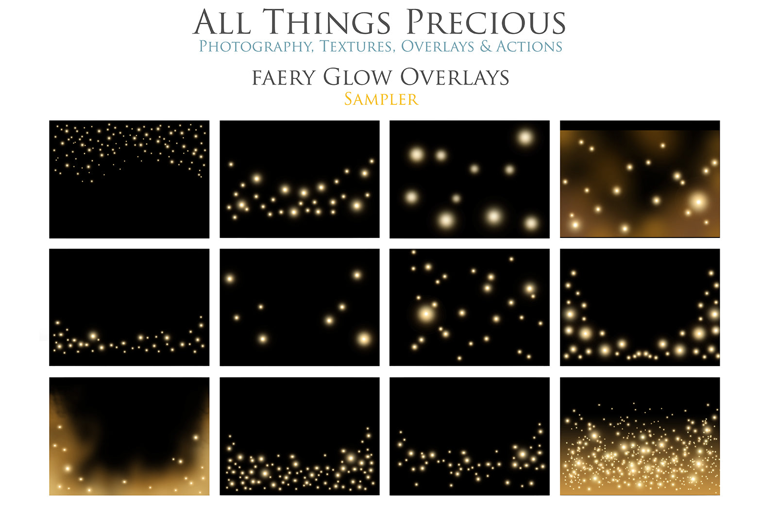 Fairy Glow overlays, high resolution, 300dpi, fairy sparkles, digital overlays, png overlay, Atp textures, photo editing, Christmas overlay, sun flare